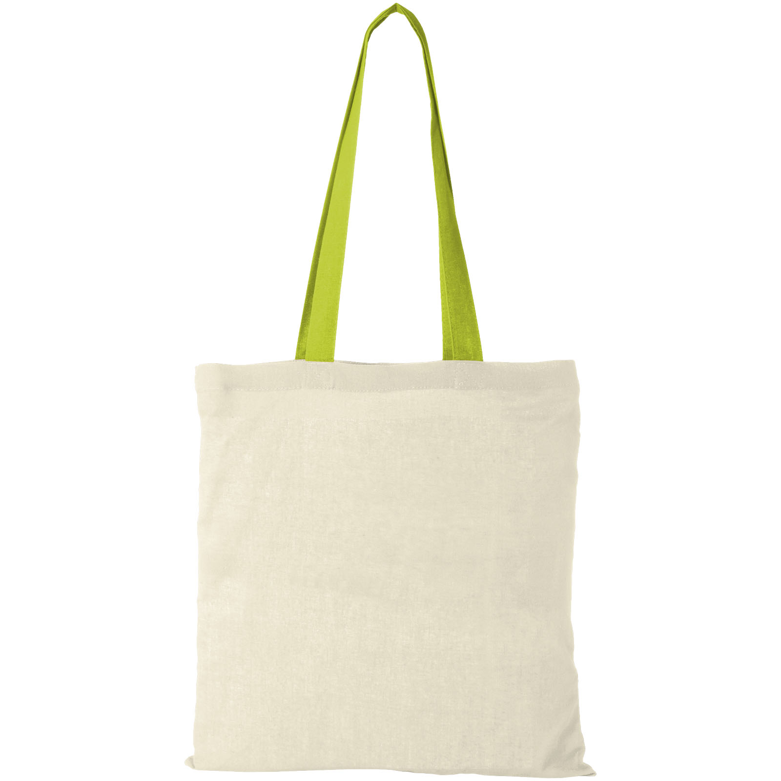 Bolsa Tote de algodón 100 g/m² con asas largas contrastadas Nevada