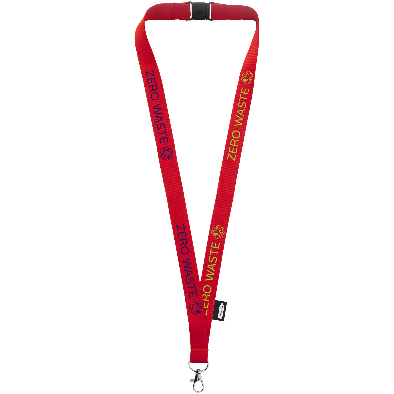 Lanyard de PET reciclado con cierre independiente Tom