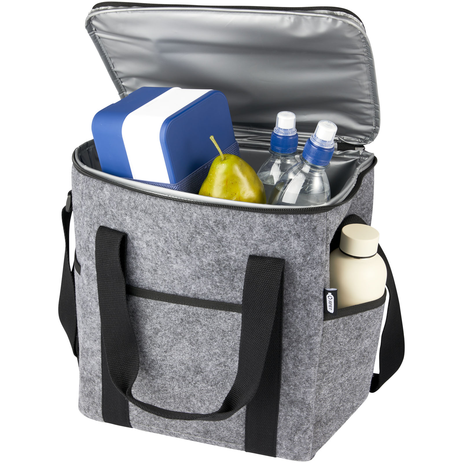 Bolsa isotérmica de fieltro reciclado GRS para botellas de 21 L Felta
