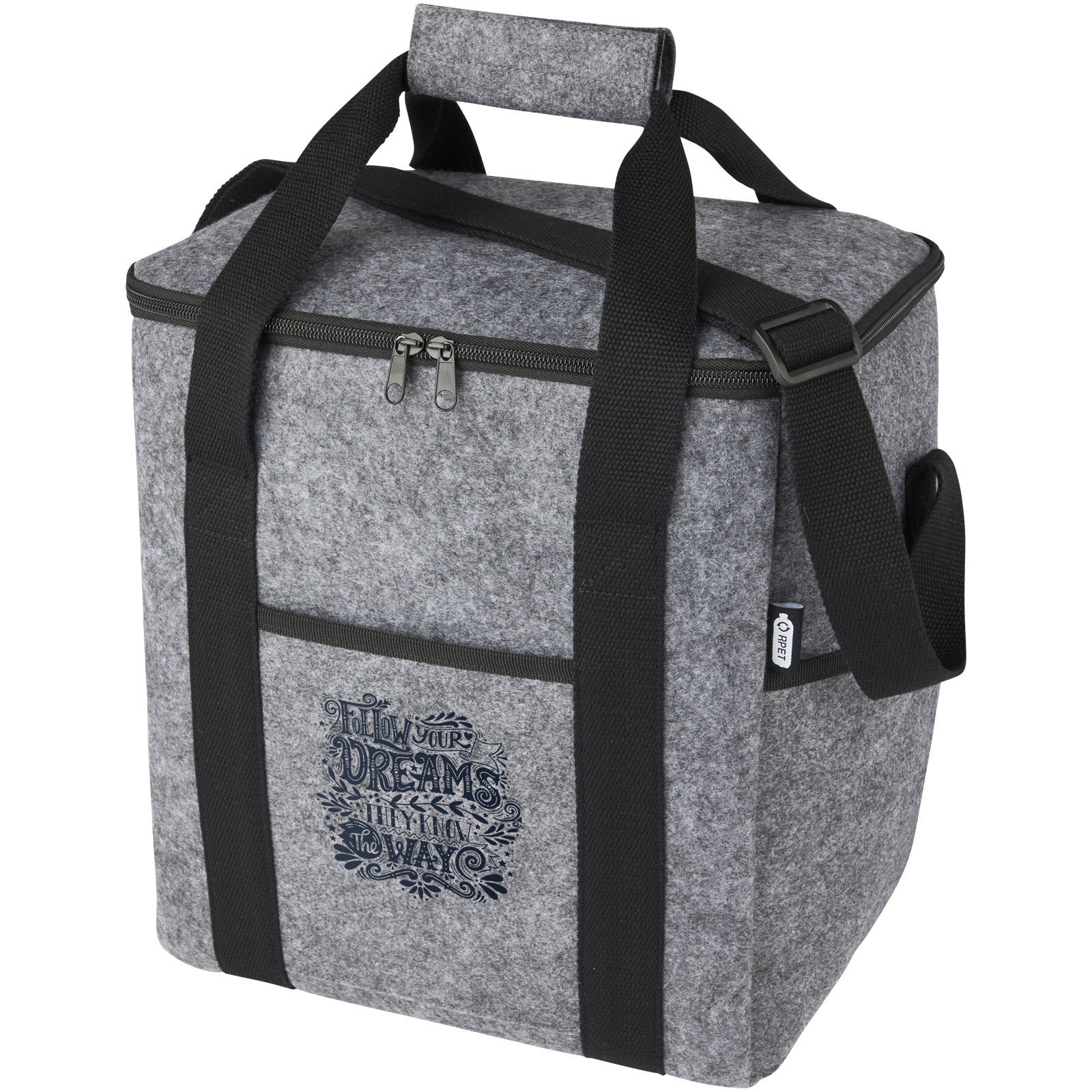 Bolsa isotérmica de fieltro reciclado GRS para botellas de 21 L Felta