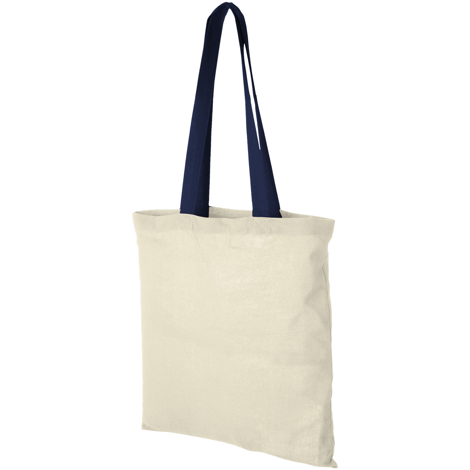 Bolsa Tote de algodón 100 g/m² con asas largas contrastadas Nevada