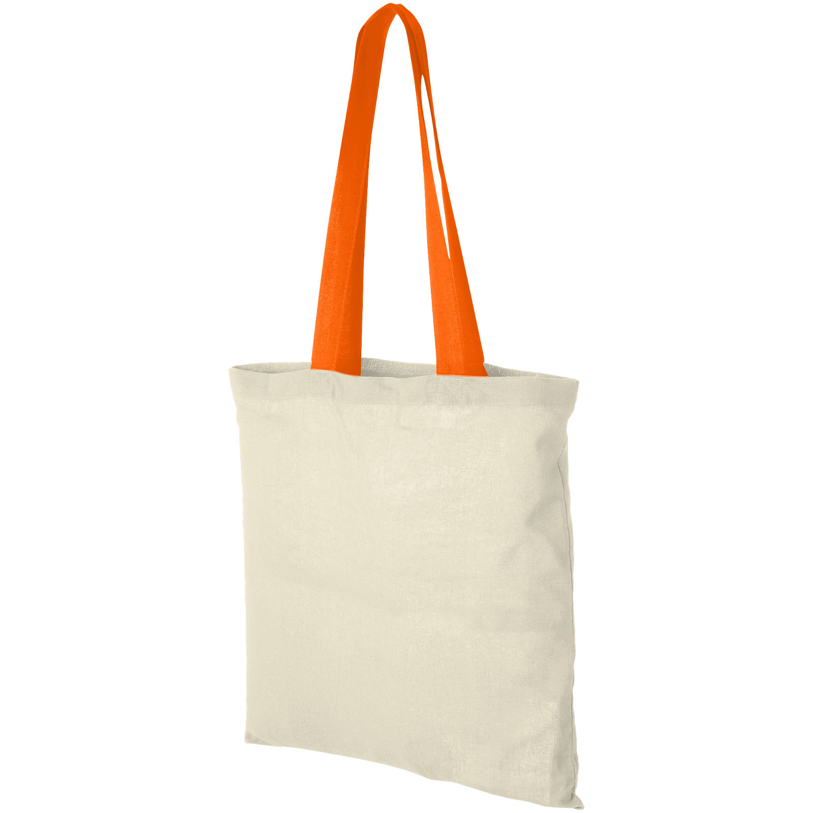 Bolsa Tote de algodón 100 g/m² con asas largas contrastadas Nevada