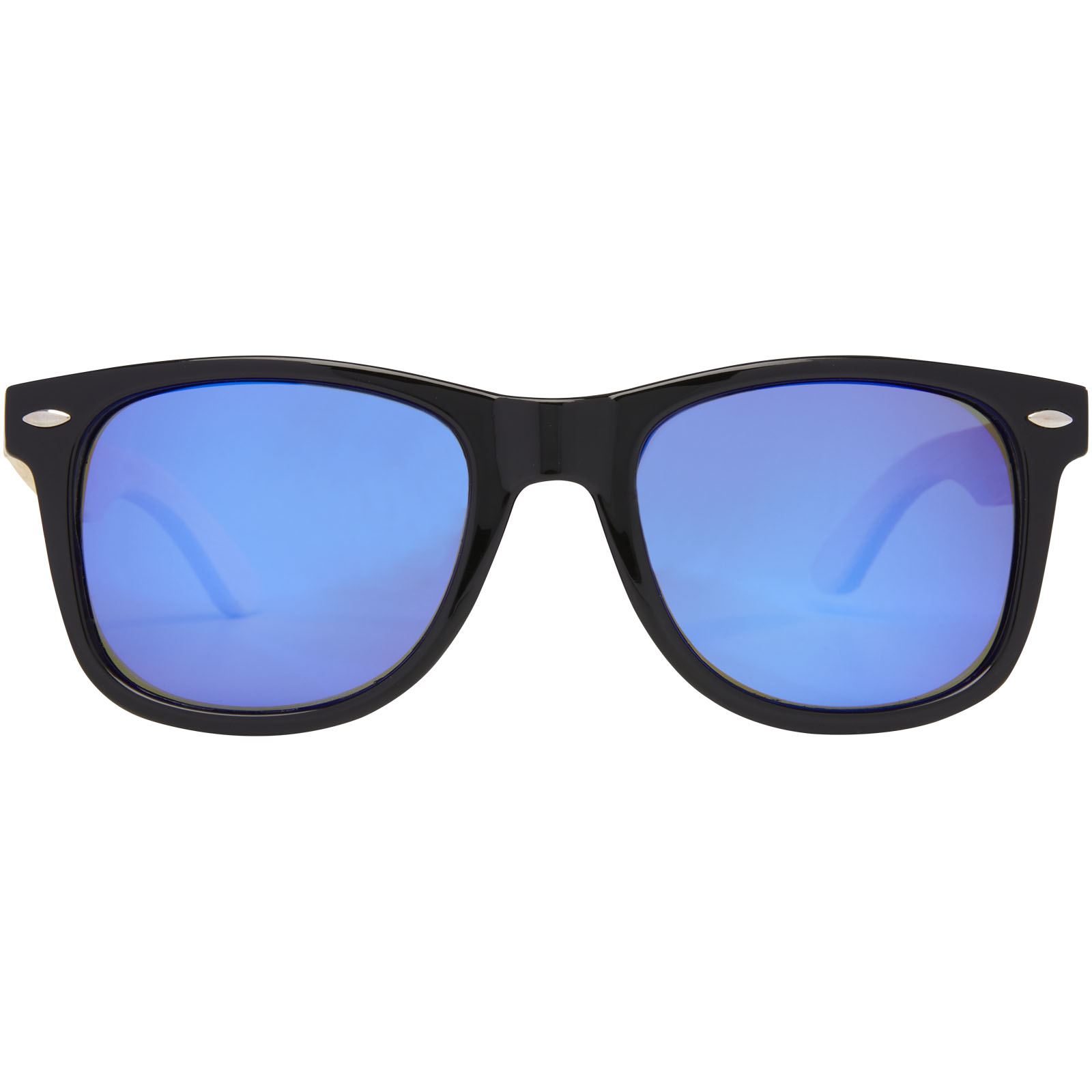 Gafas de sol polarizadas con cristal de espejo de PET reciclado/bambú en caja de regalo Taiyō