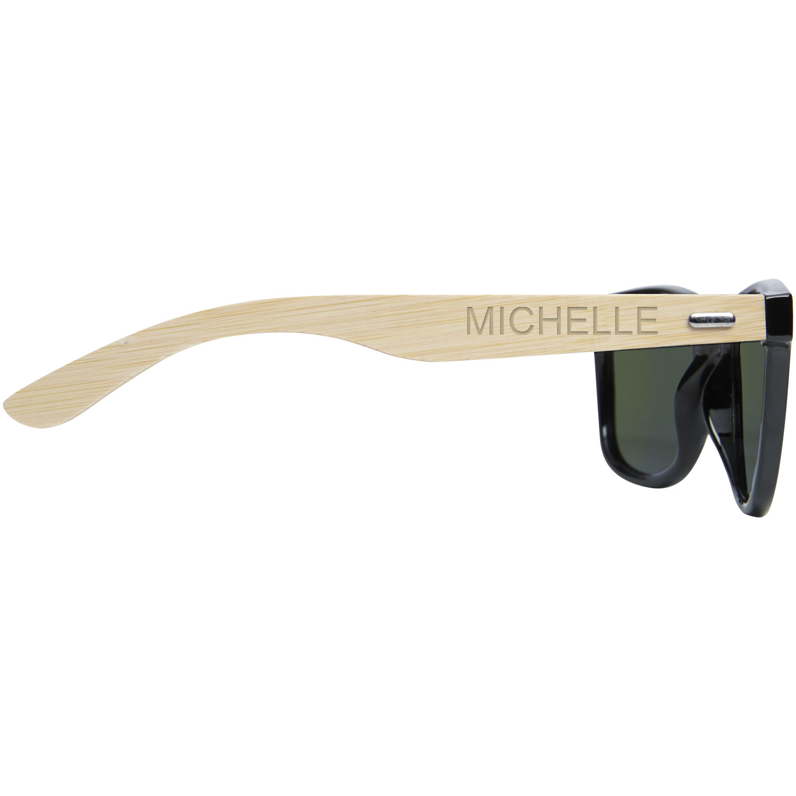 Gafas de sol polarizadas con cristal de espejo de PET reciclado/bambú en caja de regalo Taiyō