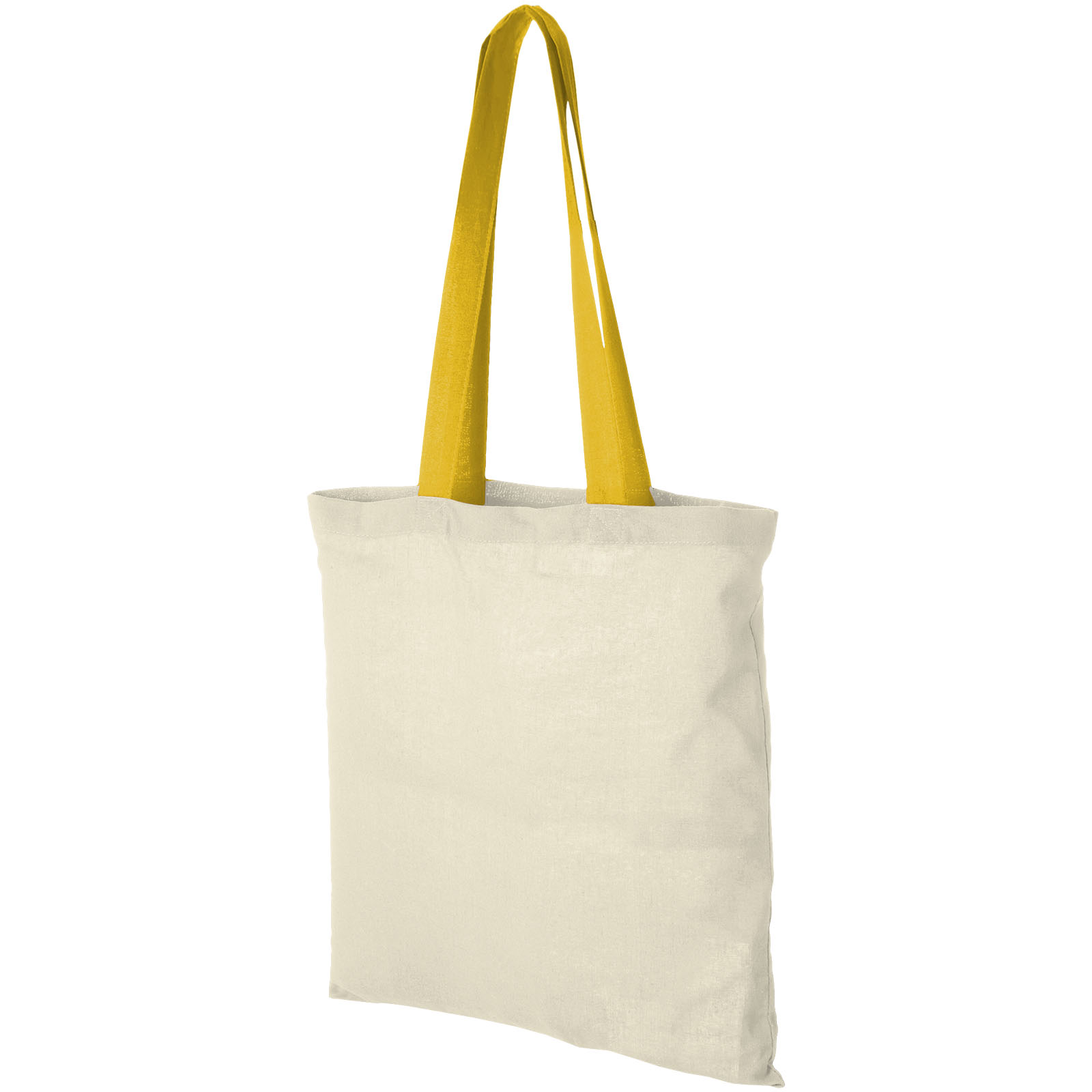 Bolsa Tote de algodón 100 g/m² con asas largas contrastadas Nevada