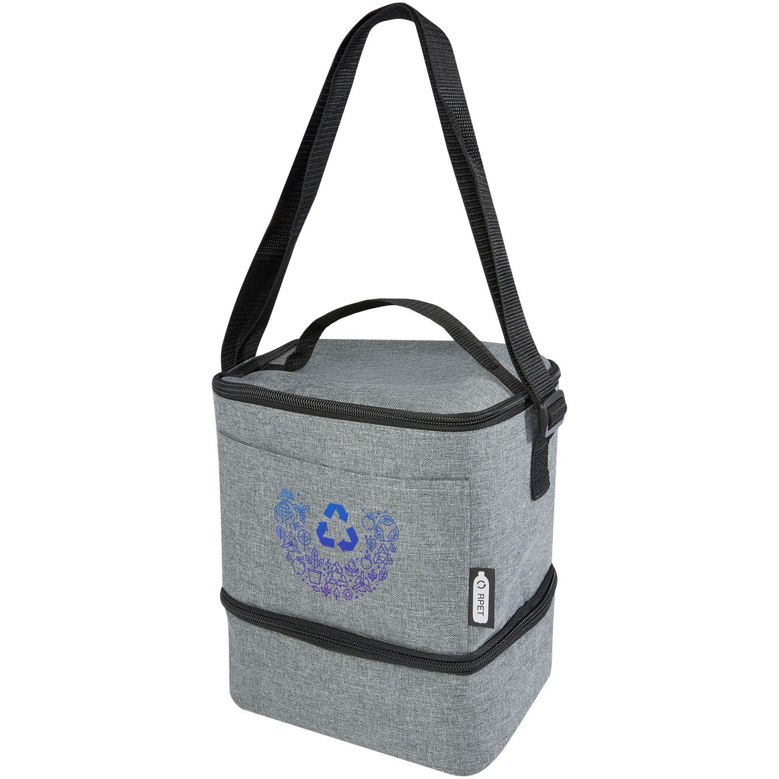 Bolsa isotérmica para almuerzo y 9 latas de PET reciclado GRS Tundra