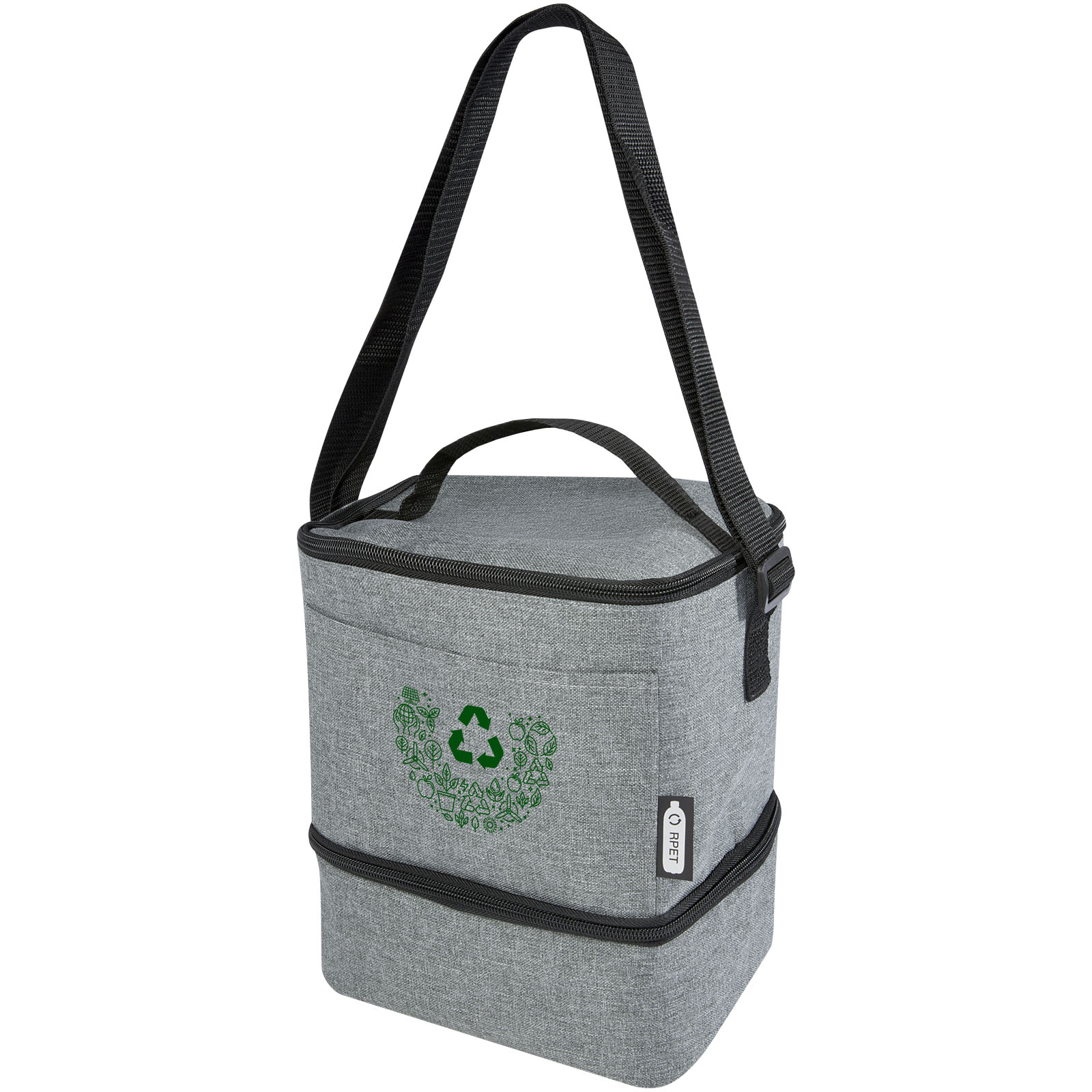 Bolsa isotérmica para almuerzo y 9 latas de PET reciclado GRS Tundra