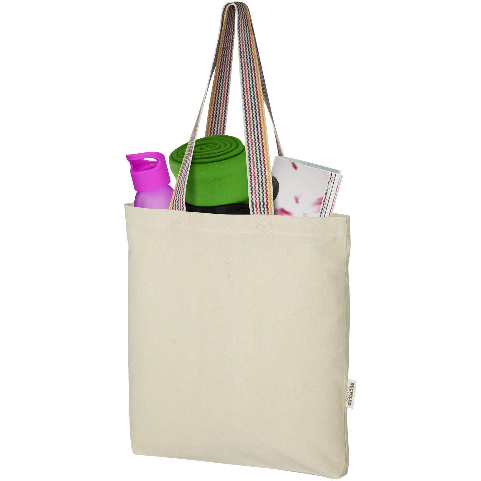 Bolsa Tote de algodón reciclado de 180 g/m² de 5 l Rainbow