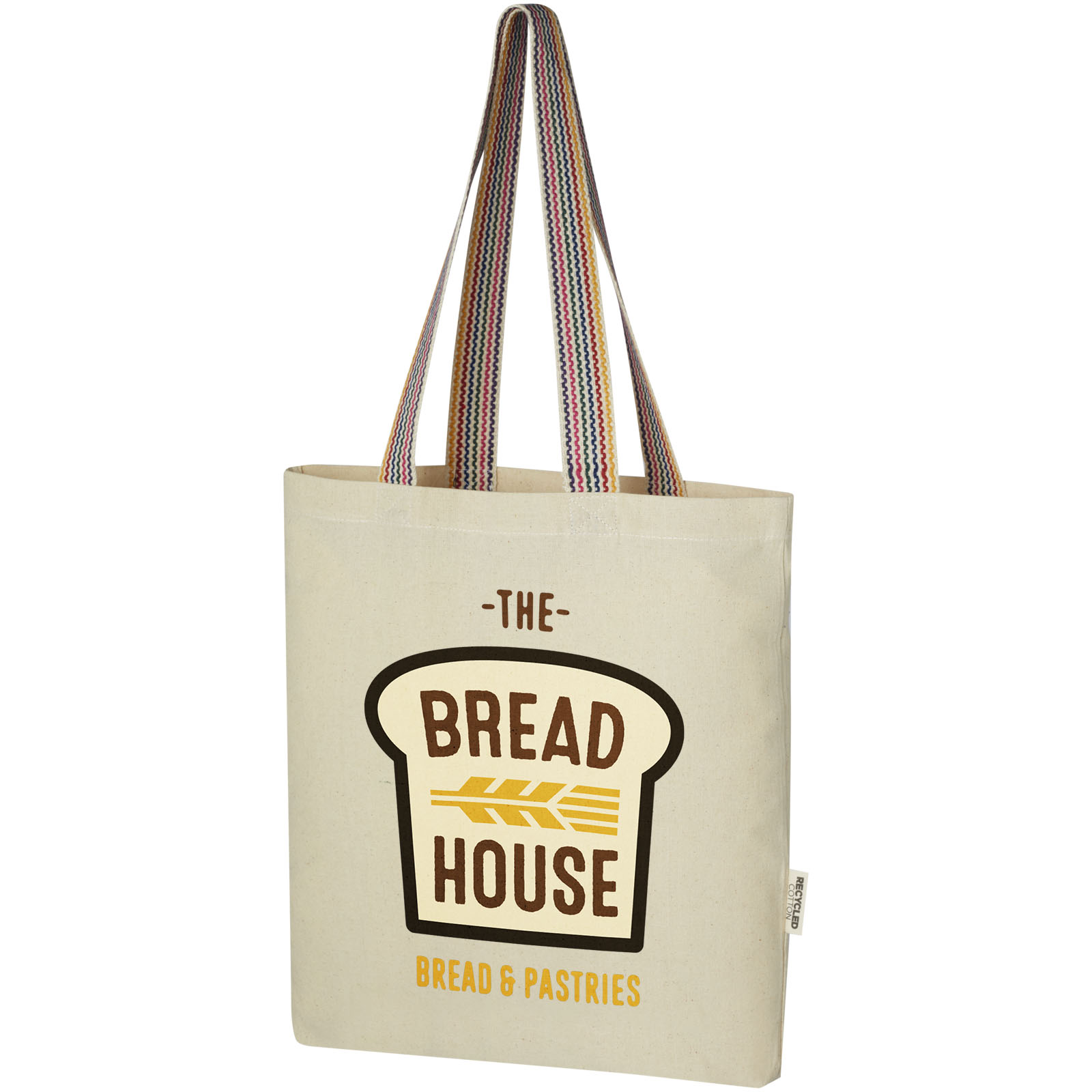 Bolsa Tote de algodón reciclado de 180 g/m² de 5 l Rainbow