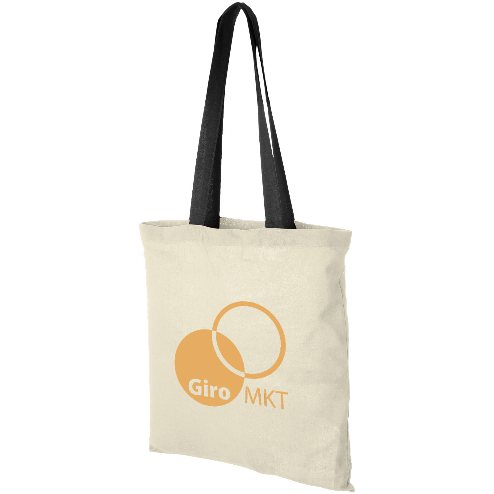 Bolsa Tote de algodón 100 g/m² con asas largas contrastadas Nevada
