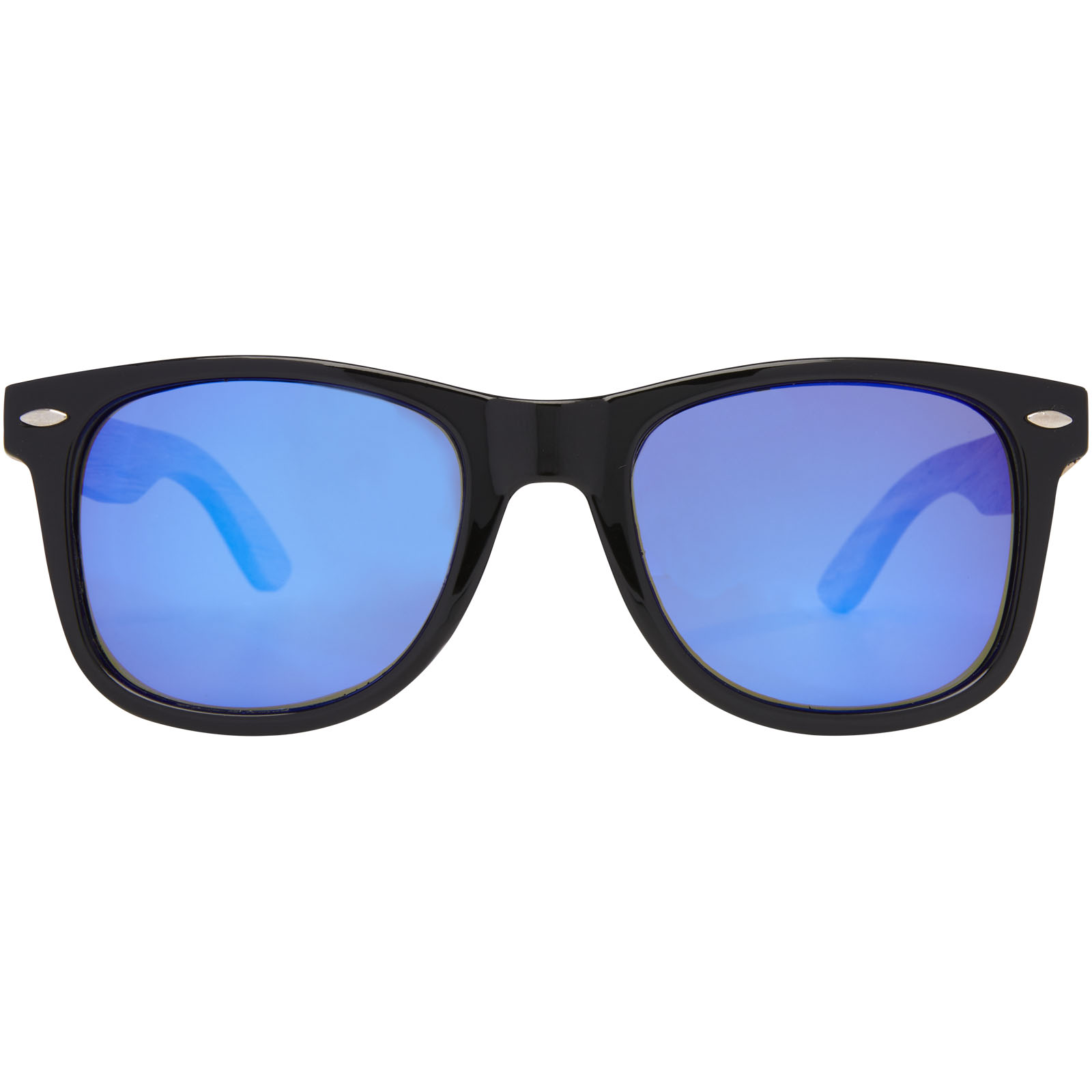 Gafas de sol polarizadas con cristal de espejo de PET reciclado/madera en caja de regalo Hiru