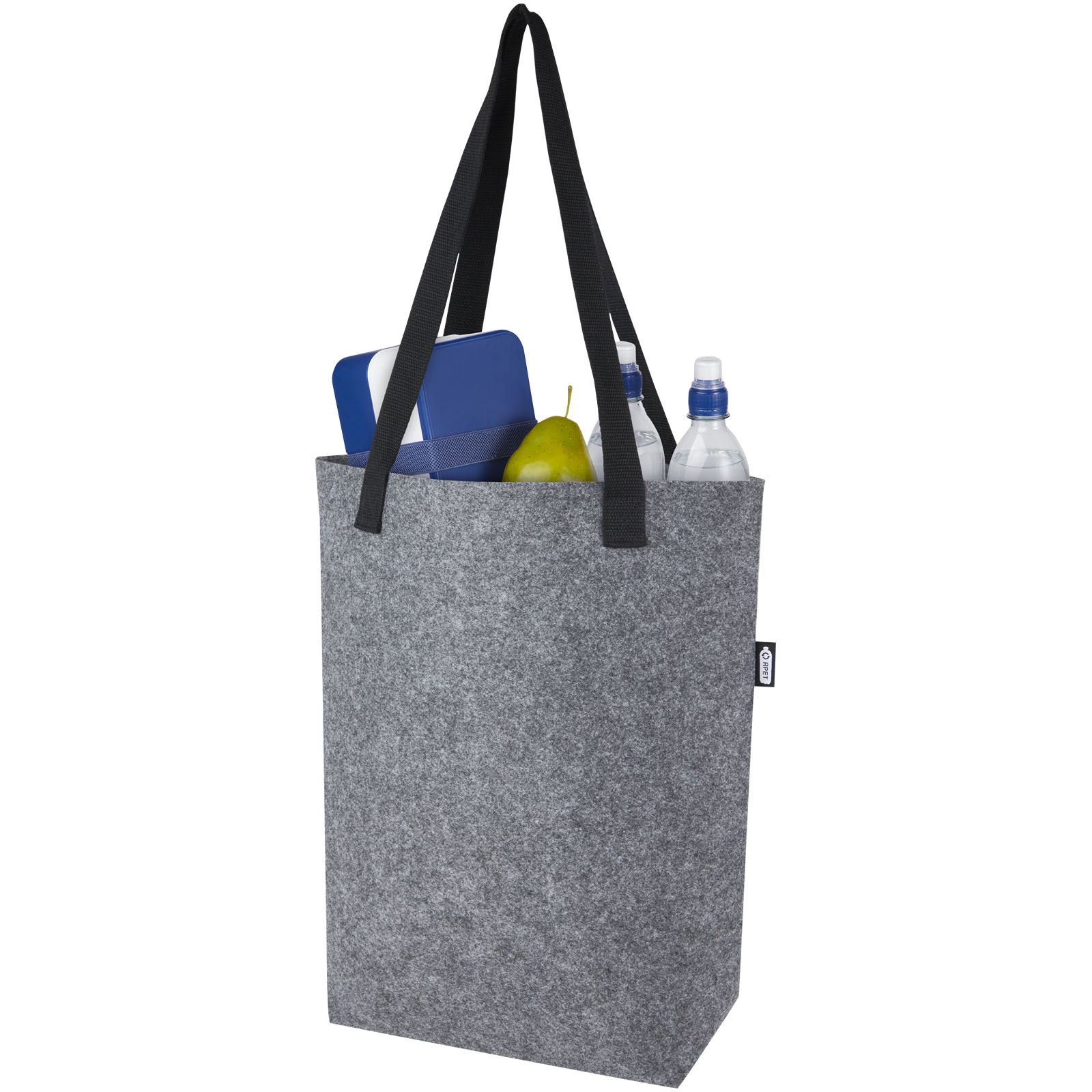 Bolsa Tote de fieltro reciclado GRS con fondo ancho de 12 L Felta