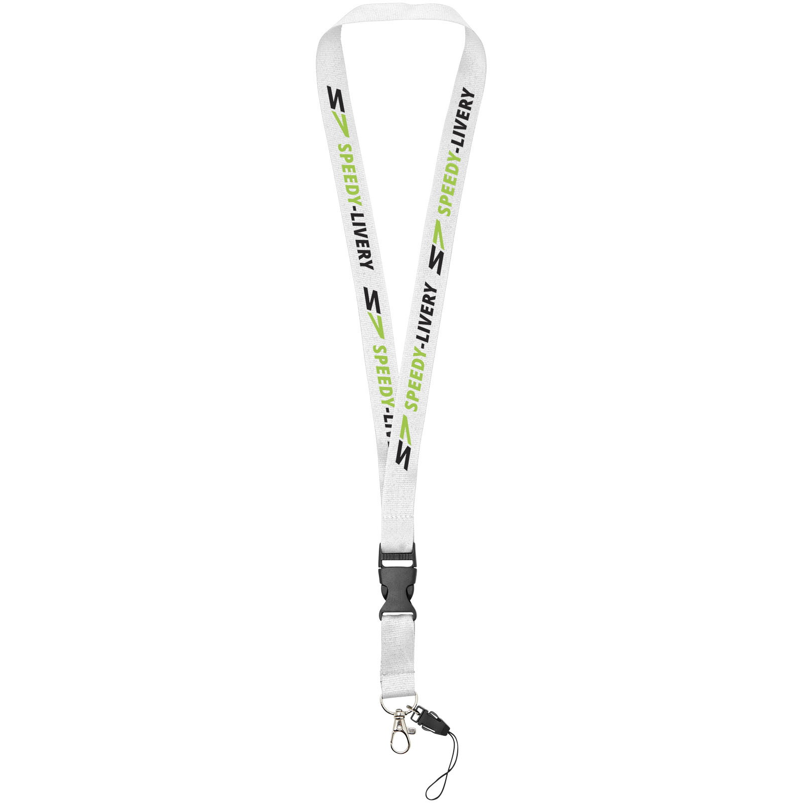 Lanyard con hebilla separable y enganche para móvil Sagan