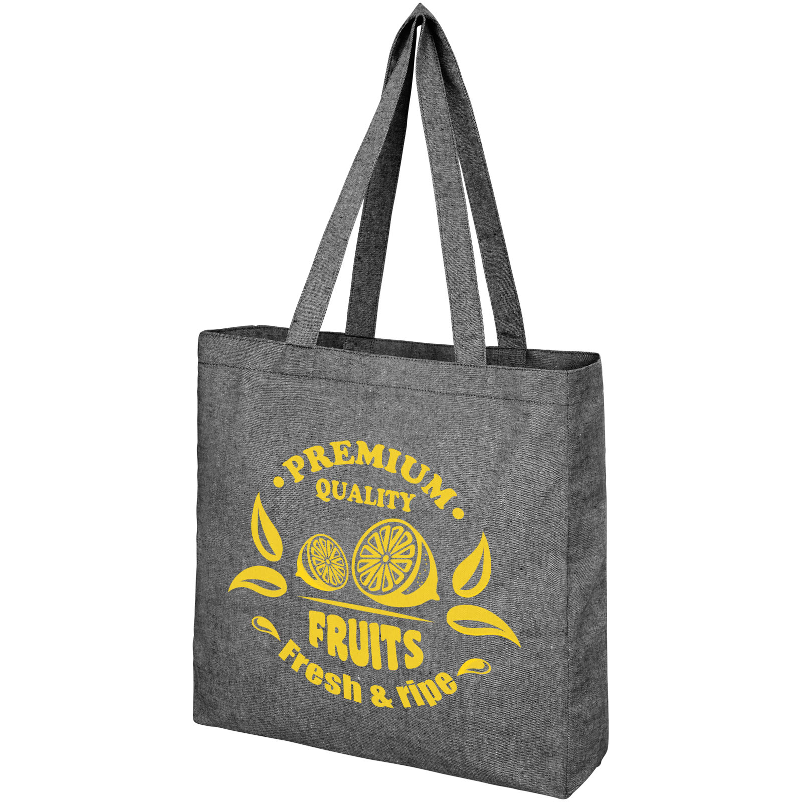 Bolsa Tote de algodón reciclado de 210 g/m² con refuerzos Pheebs
