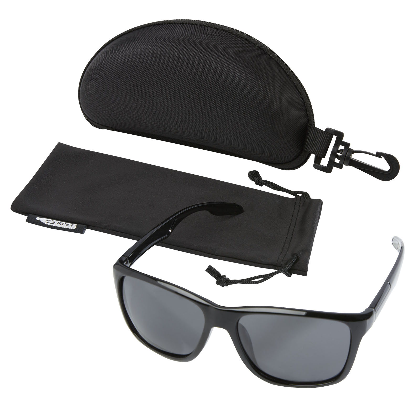 Gafas de sol deportivas polarizadas en estuche de plástico reciclado Eiger