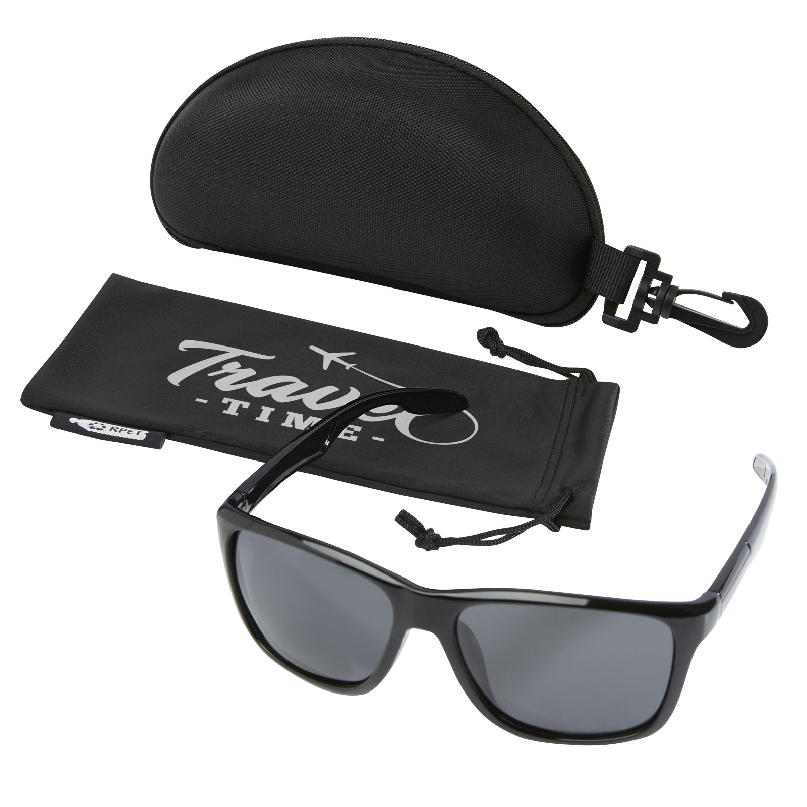 Gafas de sol deportivas polarizadas en estuche de plástico reciclado Eiger