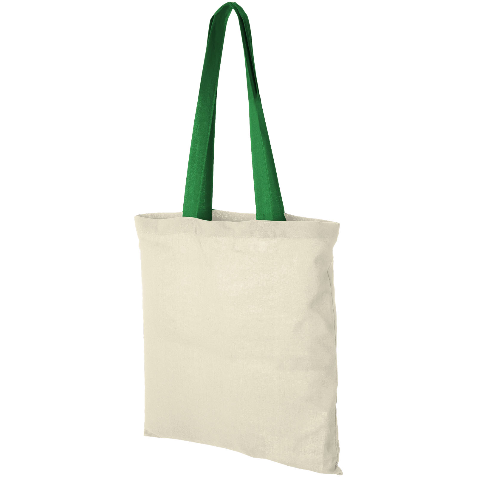 Bolsa Tote de algodón 100 g/m² con asas largas contrastadas Nevada