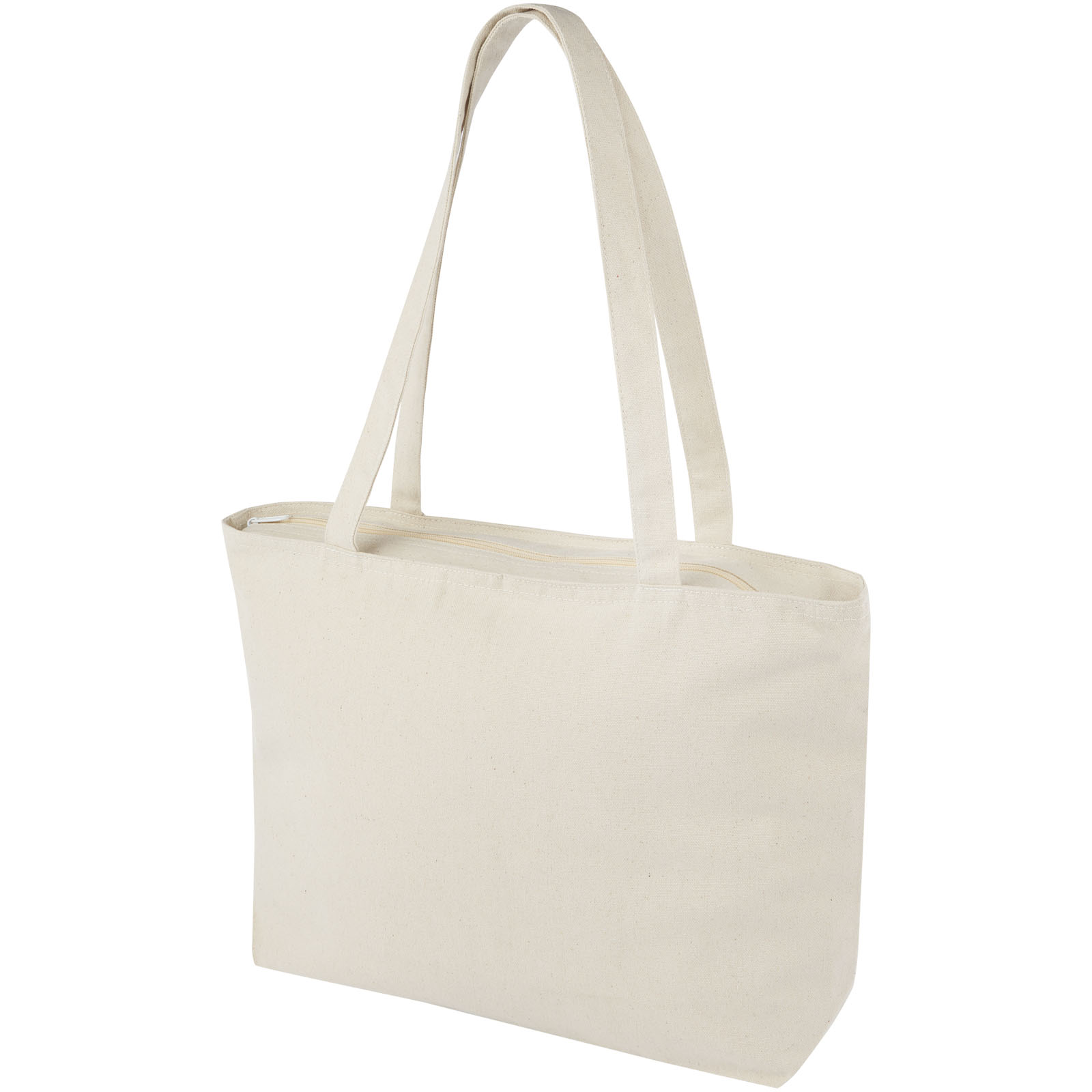 Bolsa Tote de algodón 320 g/m² con cremallera Ningbo