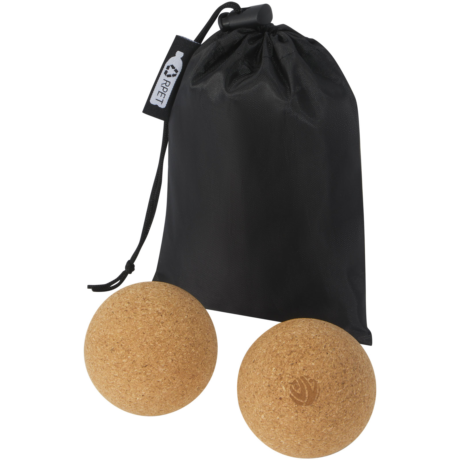 Pelota de corcho para yoga Trikona- Set dos unidades