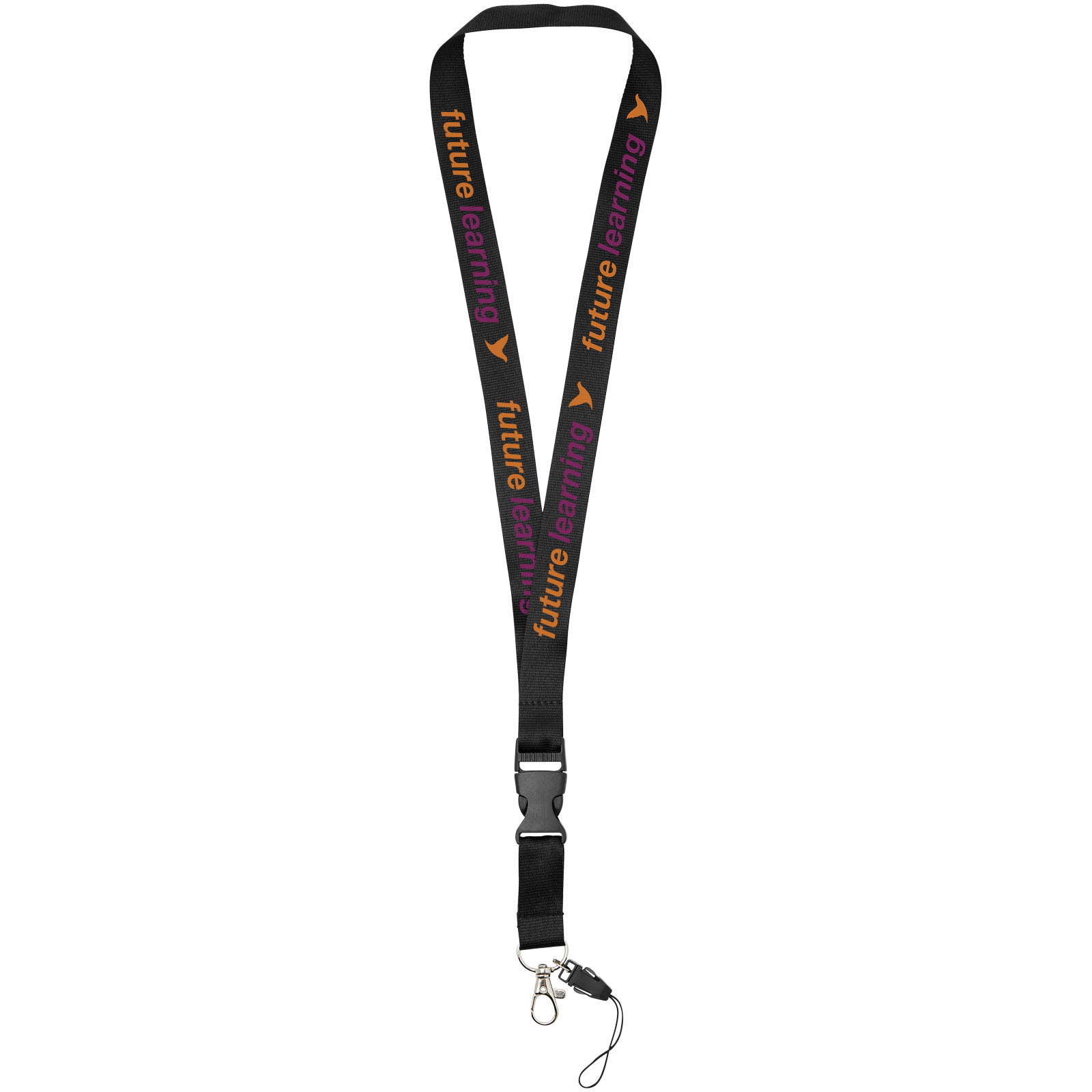 Lanyard con hebilla separable y enganche para móvil Sagan