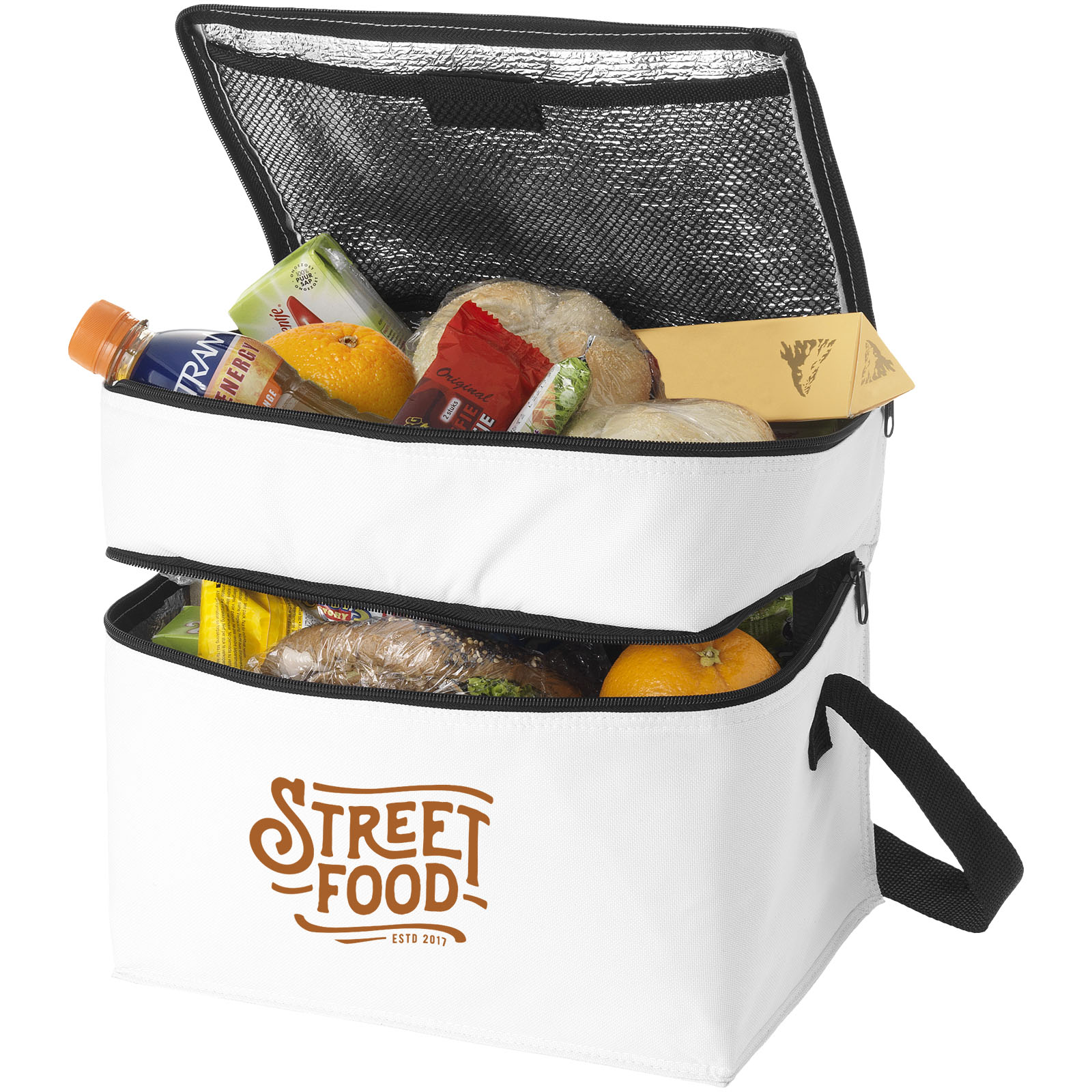 Bolsa isotérmica de 2 compartimentos con cremallera Oslo