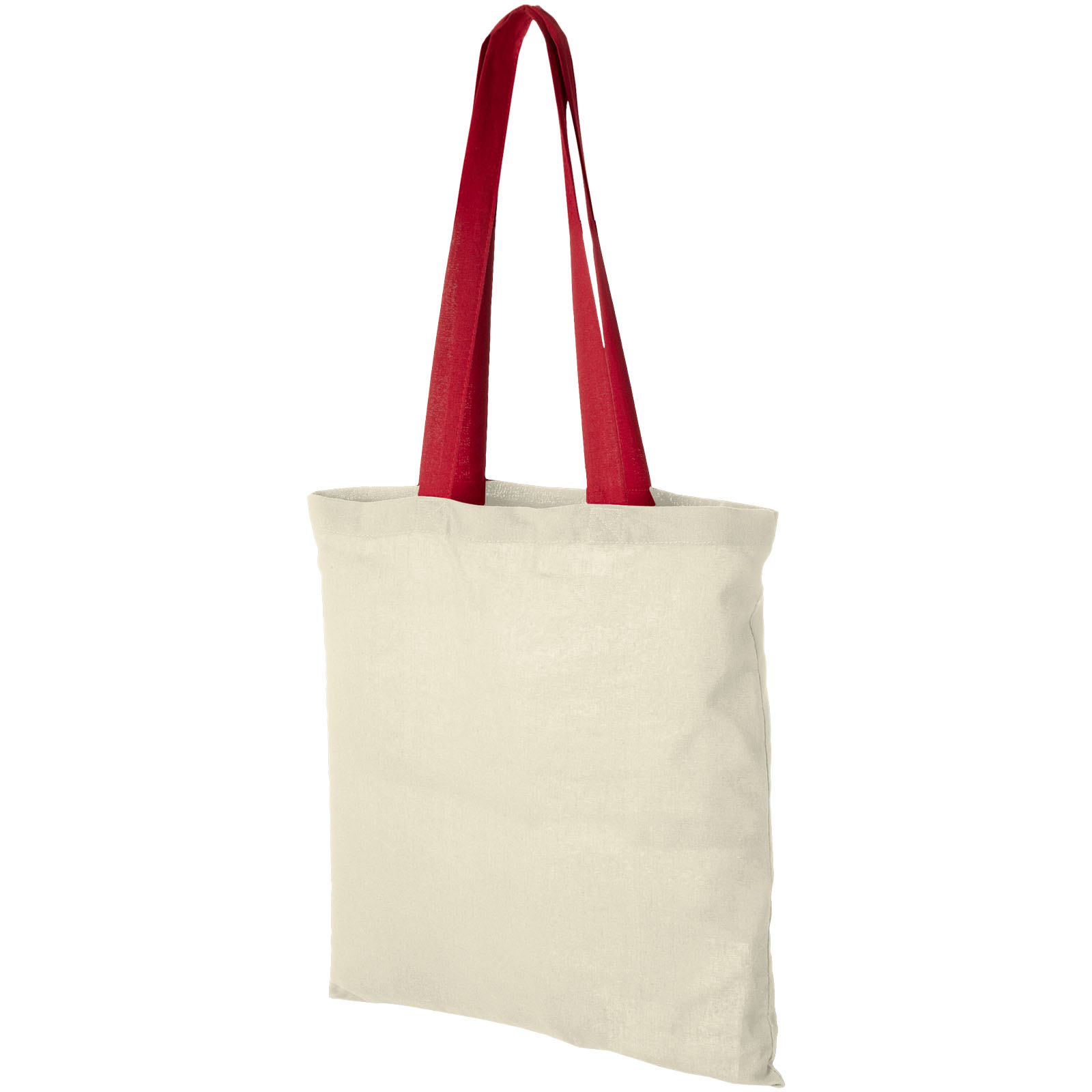 Bolsa Tote de algodón 100 g/m² con asas largas contrastadas Nevada