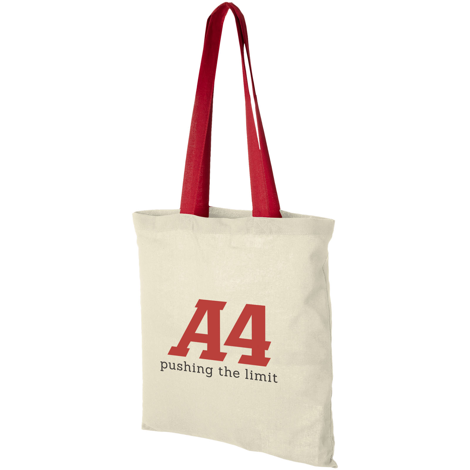 Bolsa Tote de algodón 100 g/m² con asas largas contrastadas Nevada