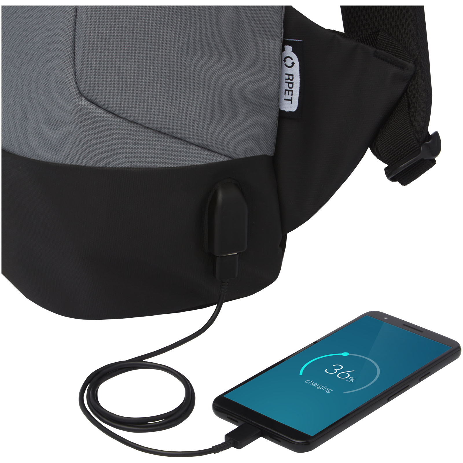Mochila antirrobo GRS de RPET 18L Cover