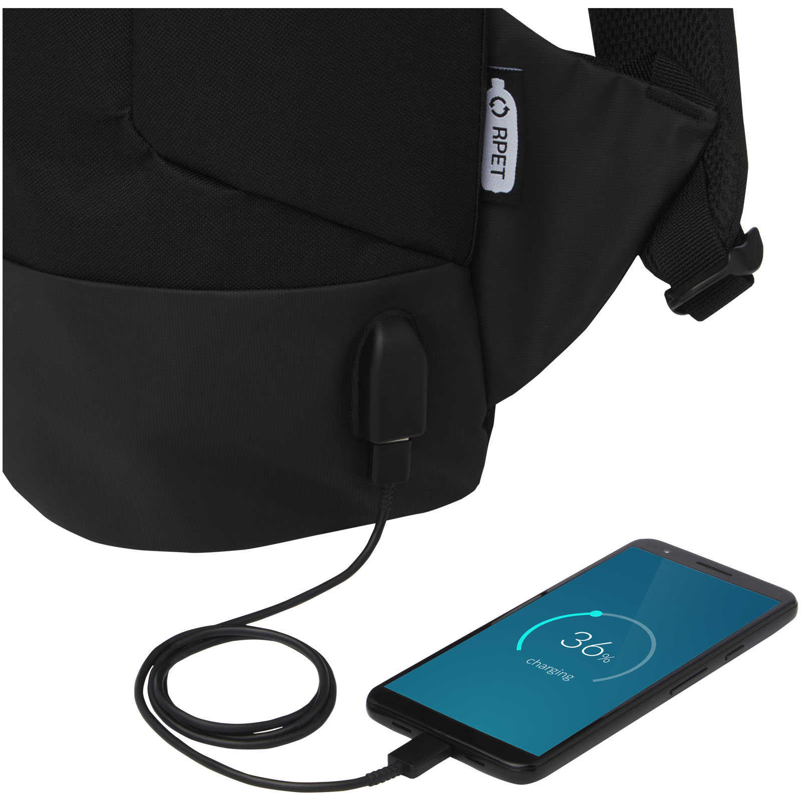 Mochila antirrobo GRS de RPET 18L Cover