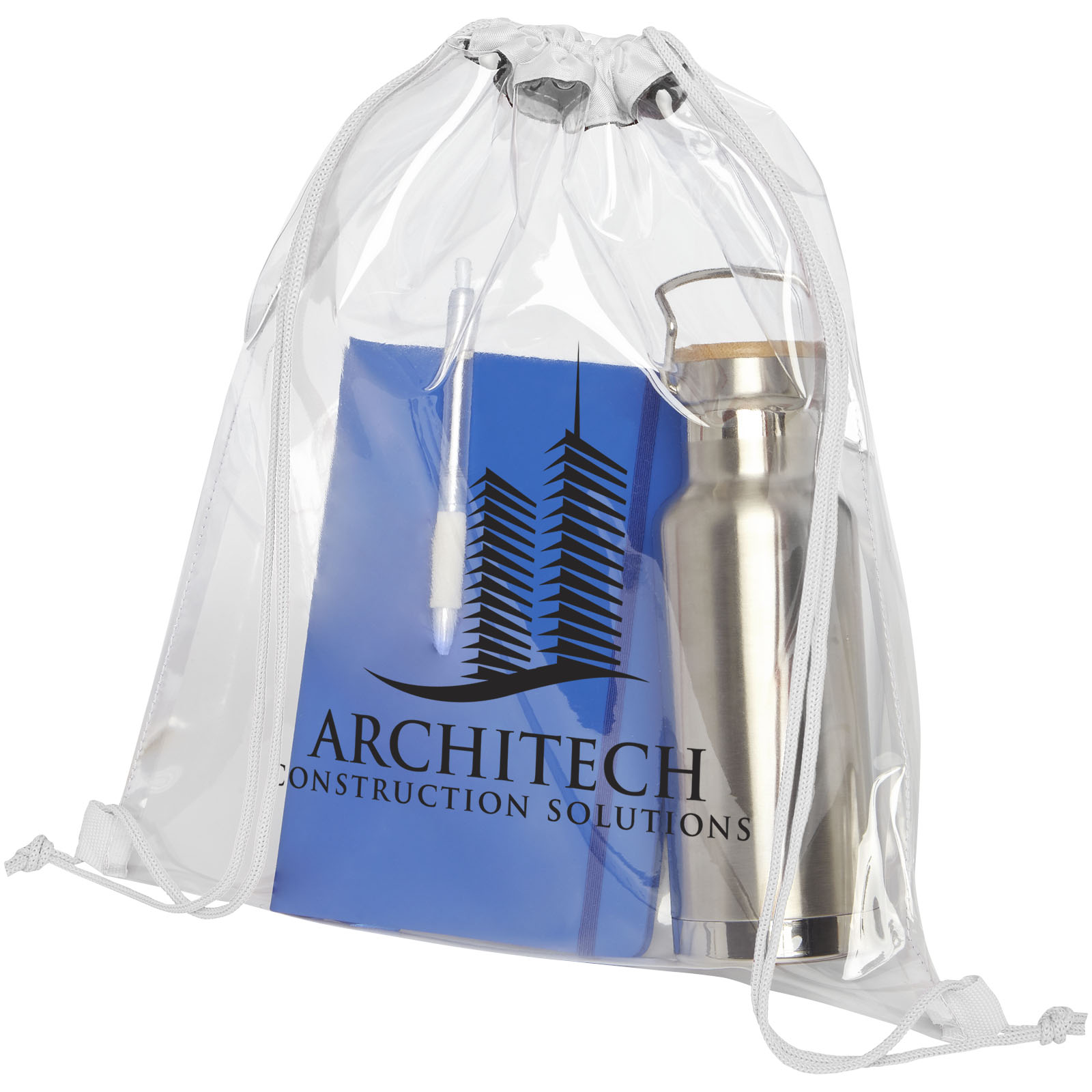 Mochila de cuerdas transparente 5L Lancaster