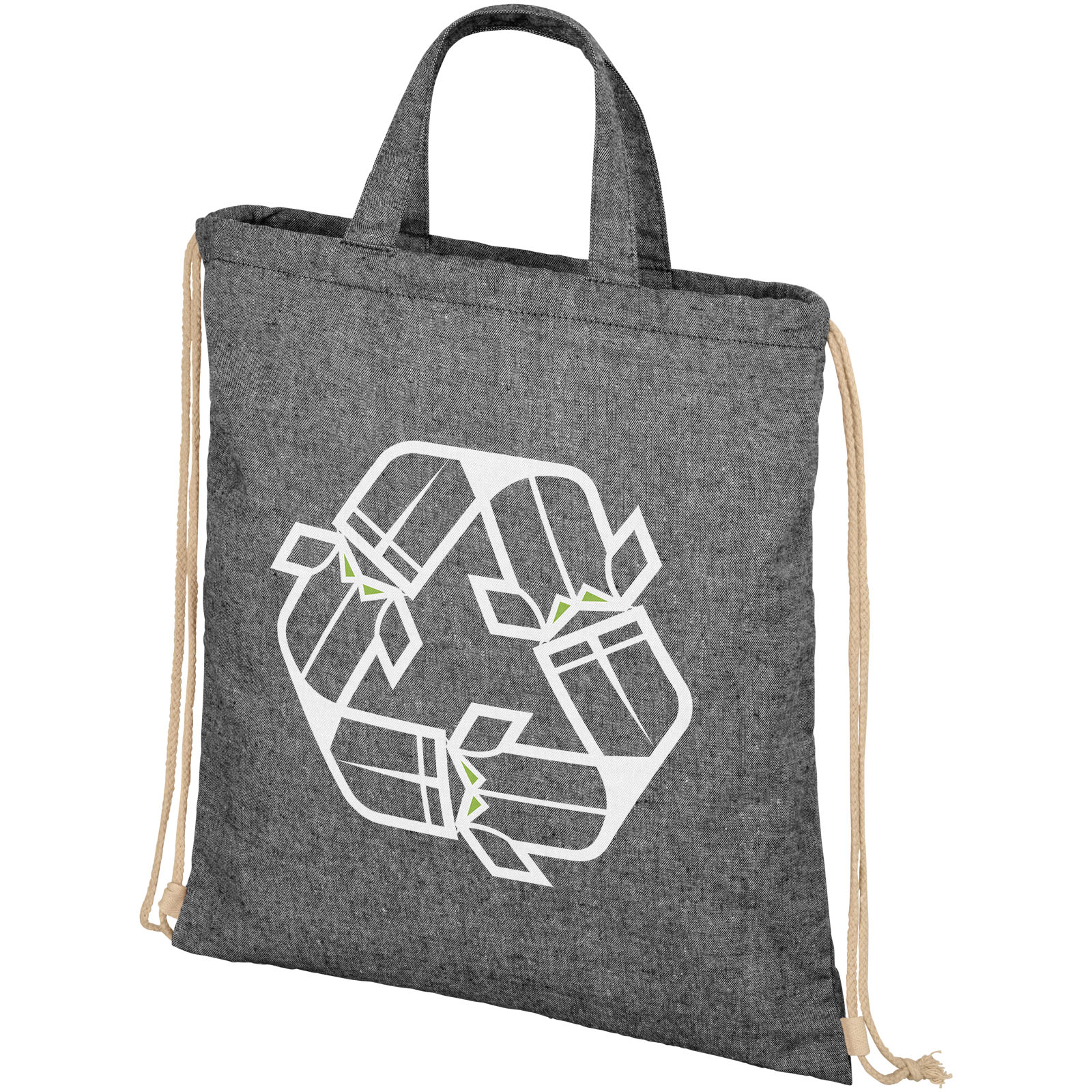 Mochila de cuerdas de algodón reciclado de 210 g/m² 6L Pheebs