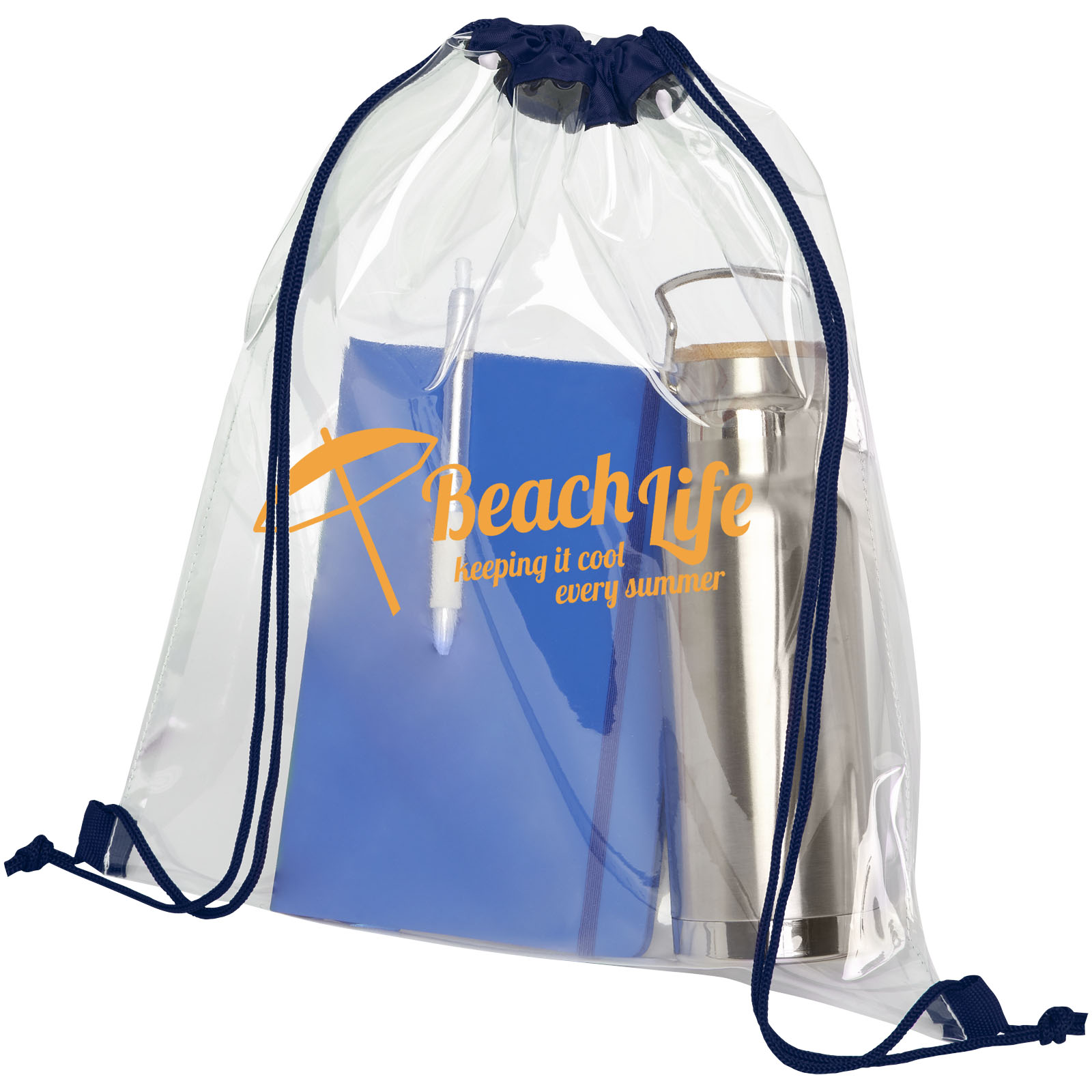 Mochila de cuerdas transparente 5L Lancaster