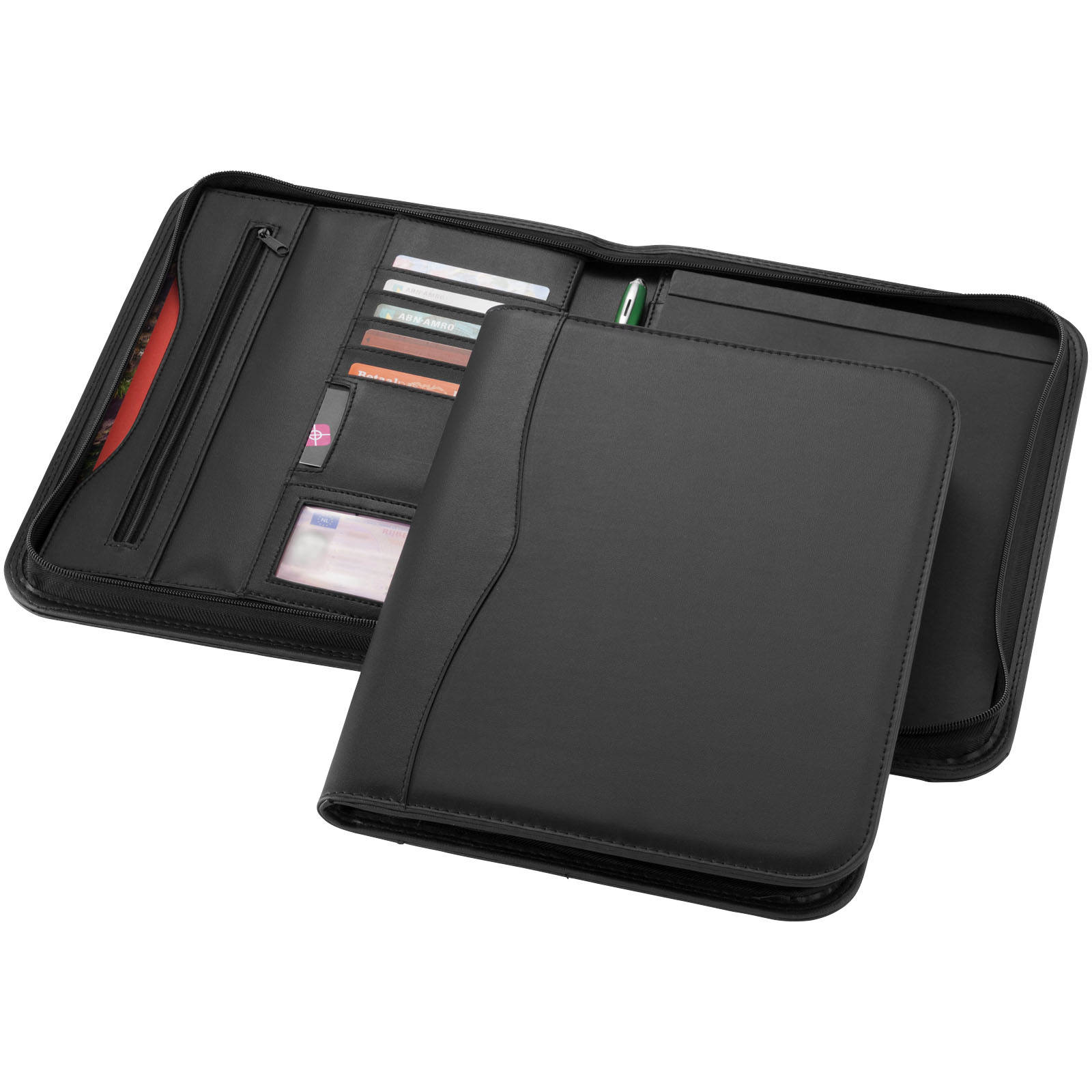Portafolios A4 con cremallera Ebony