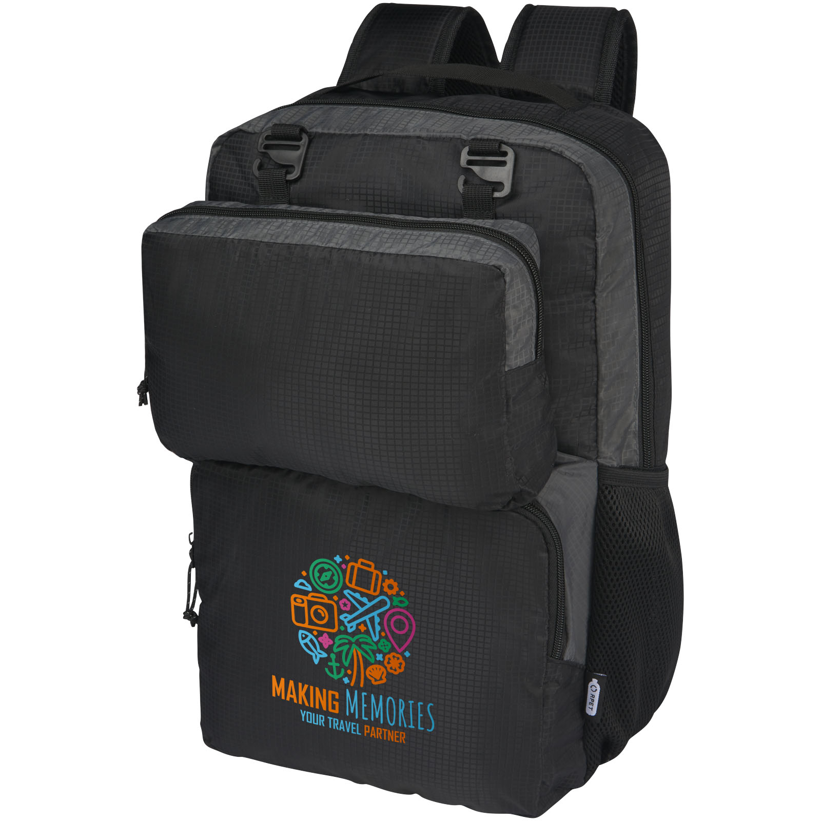 Mochila para portátil de 15 reciclada GRS en dos tonos de 14 L Trailhead