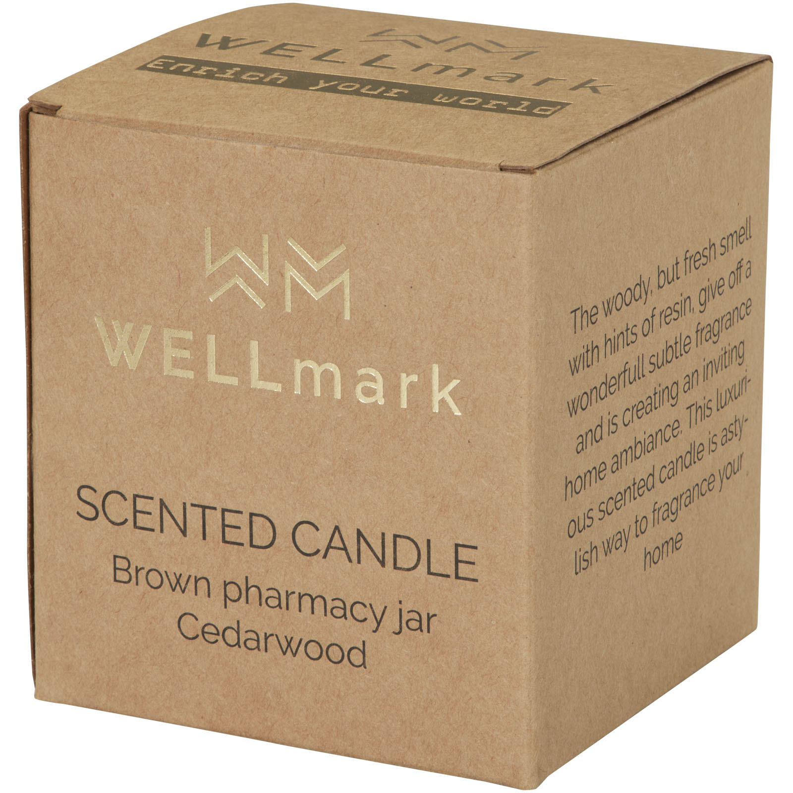 Vela perfumada de 650 g con fragancia de madera de cedro Wellmark Let 's Get Cozy