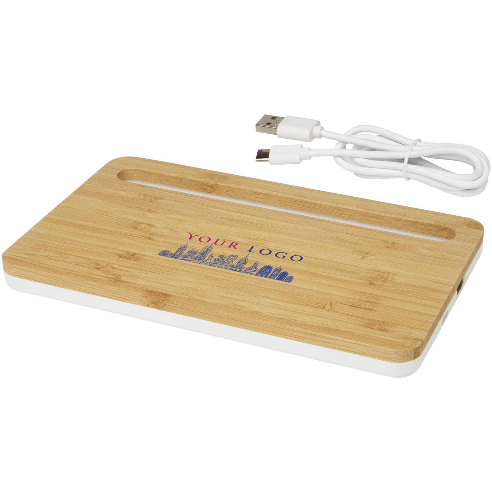 Cargador inalámbrico de bambú de 10 W Medake