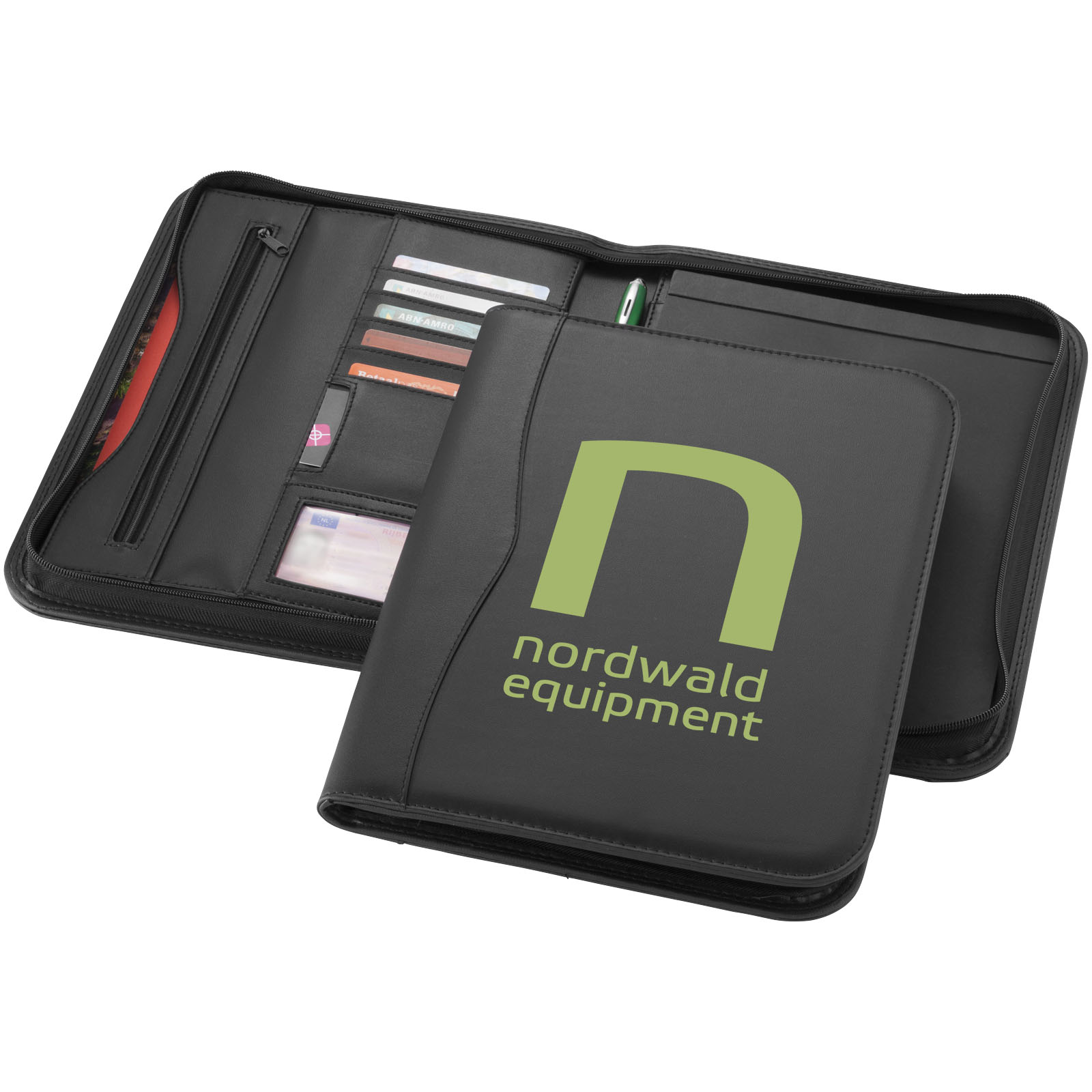 Portafolios A4 con cremallera Ebony