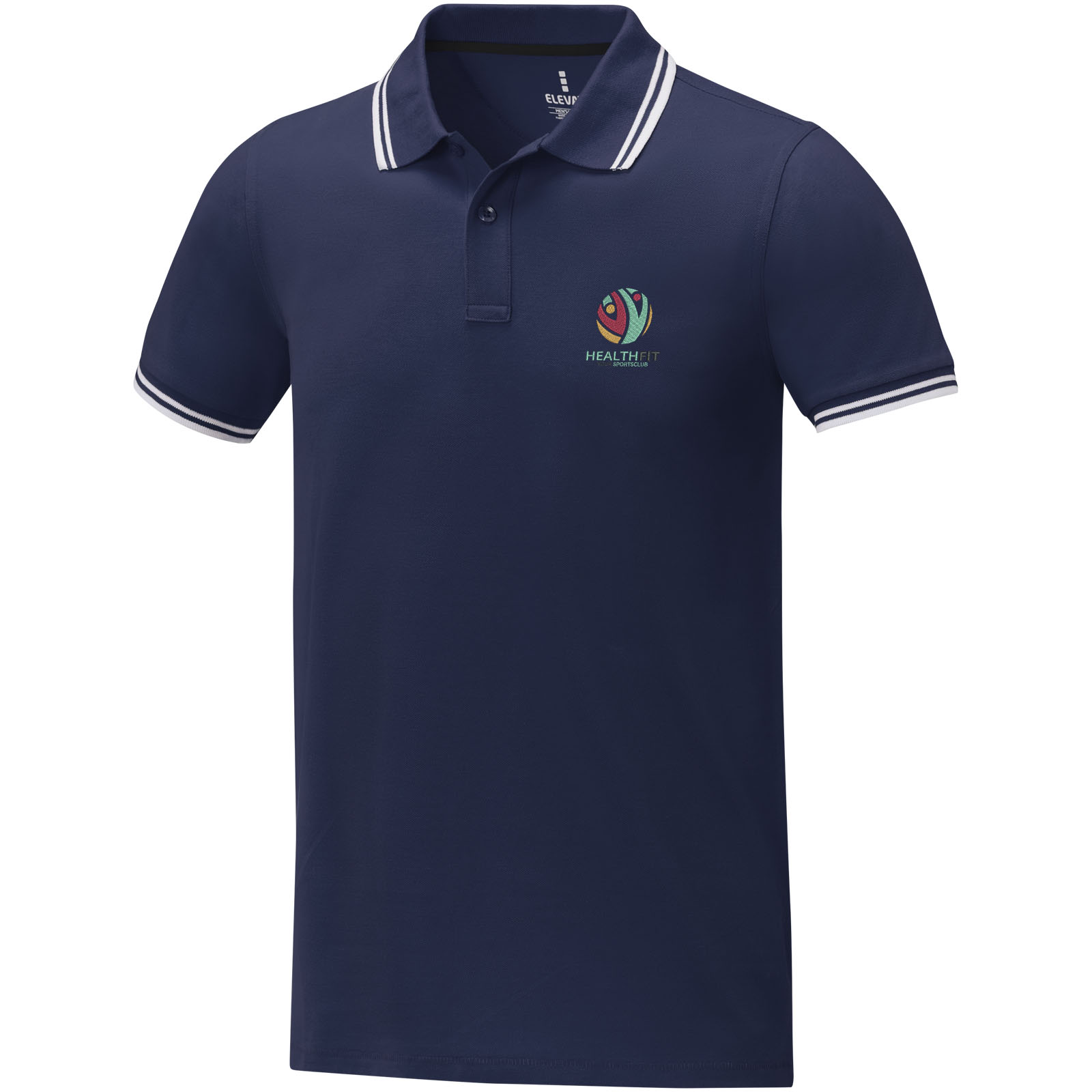 Polo de manga corta con ribete para hombre Amarago