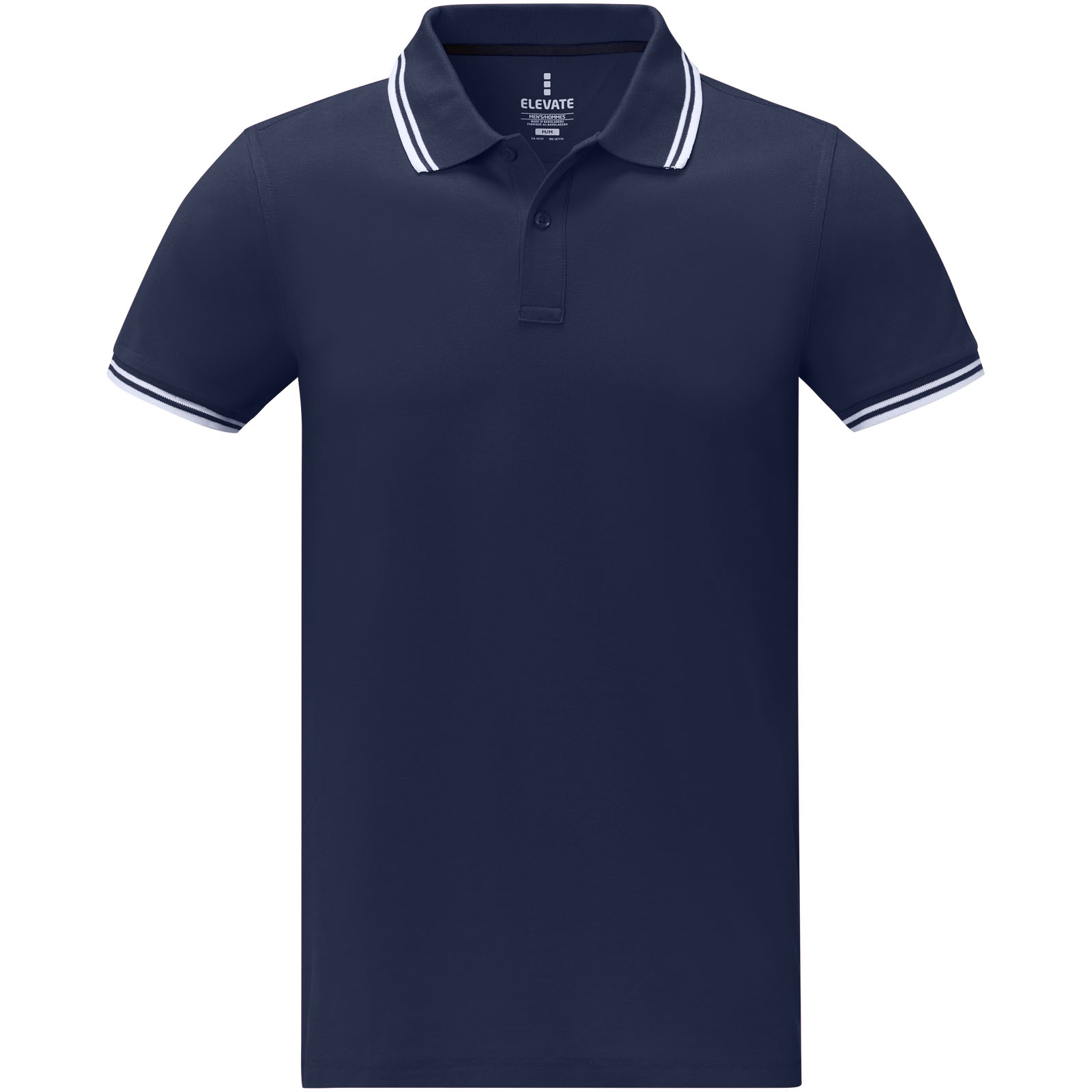 Polo de manga corta con ribete para hombre Amarago