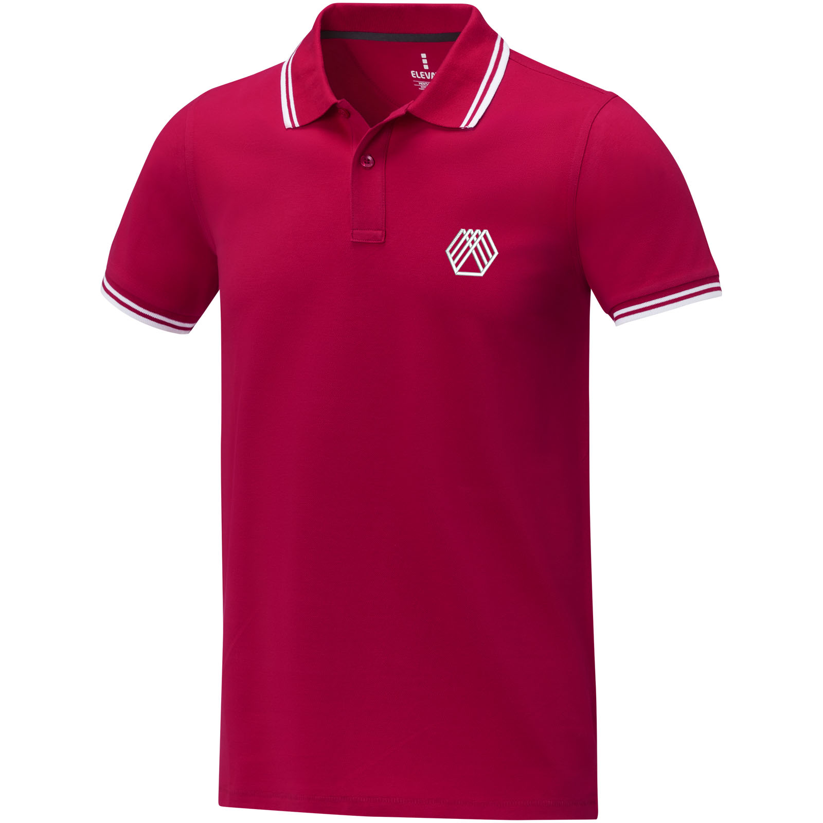 Polo de manga corta con ribete para hombre Amarago