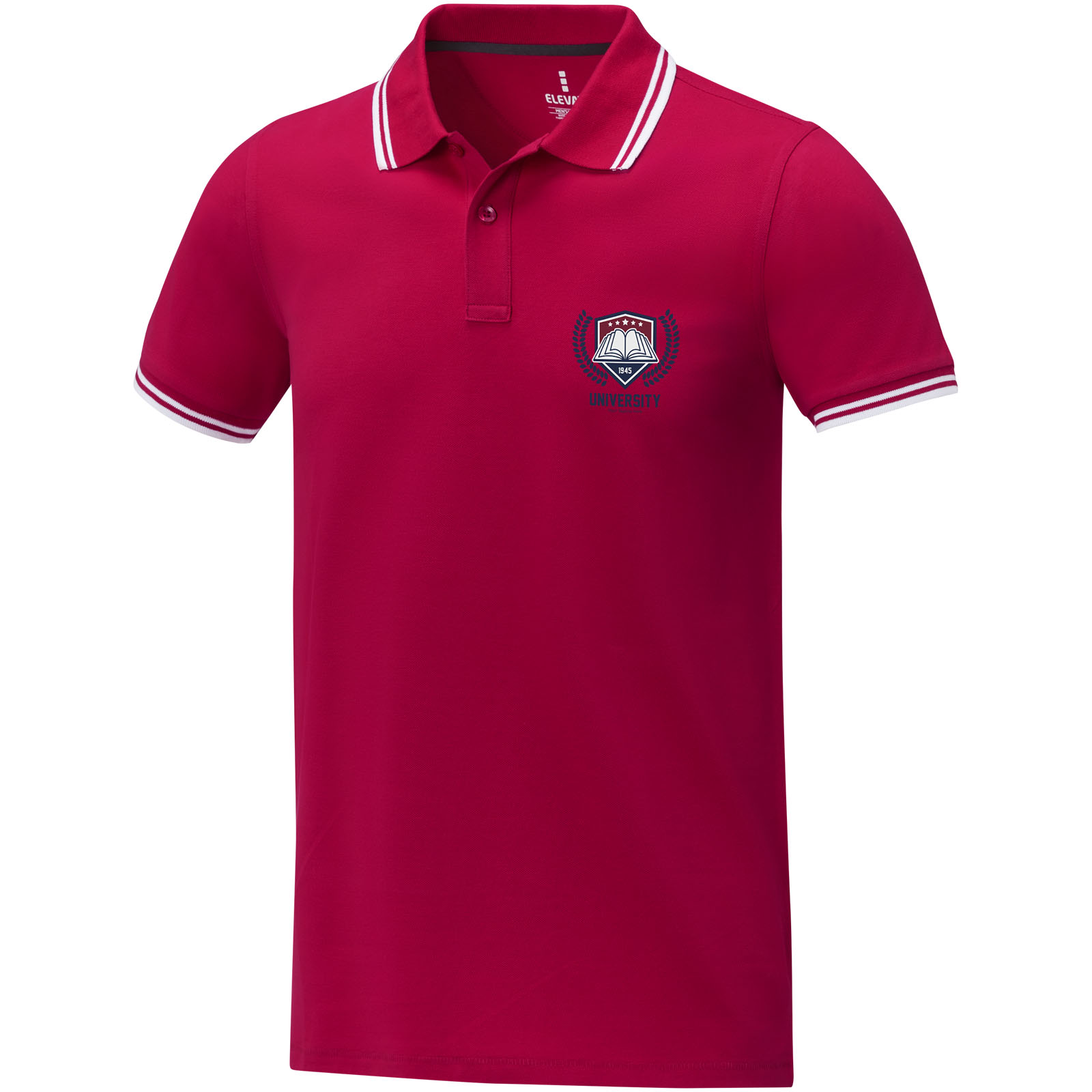 Polo de manga corta con ribete para hombre Amarago
