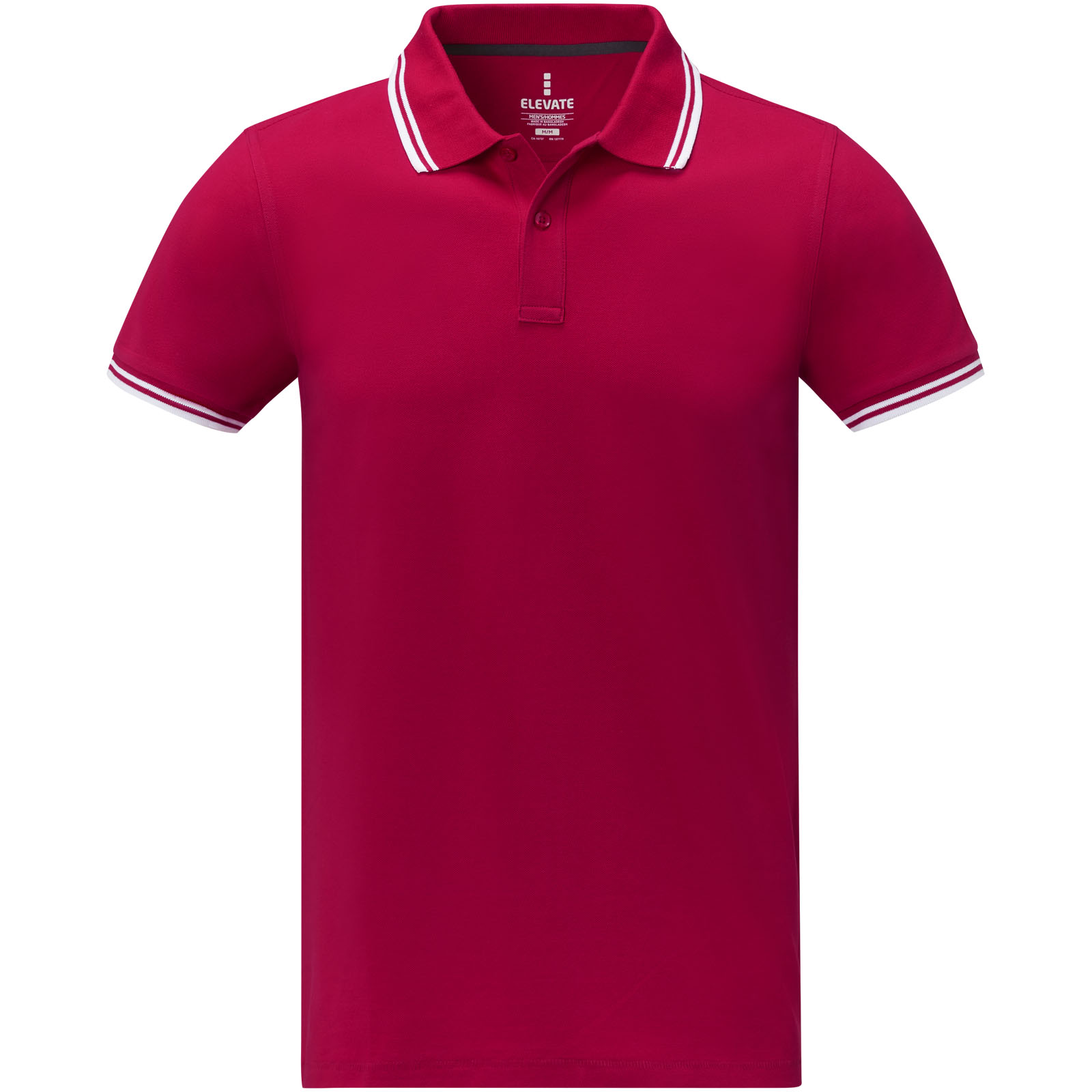 Polo de manga corta con ribete para hombre Amarago