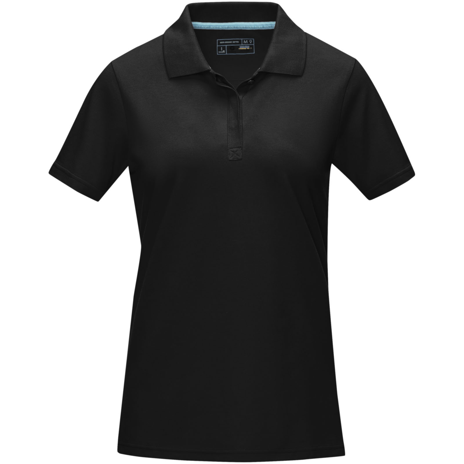 Polo orgánico de manga corta para mujer Graphite