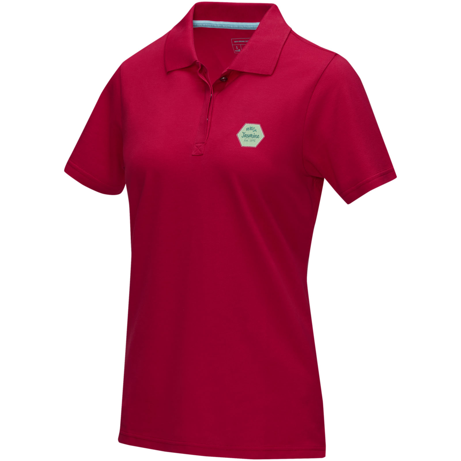 Polo orgánico de manga corta para mujer Graphite
