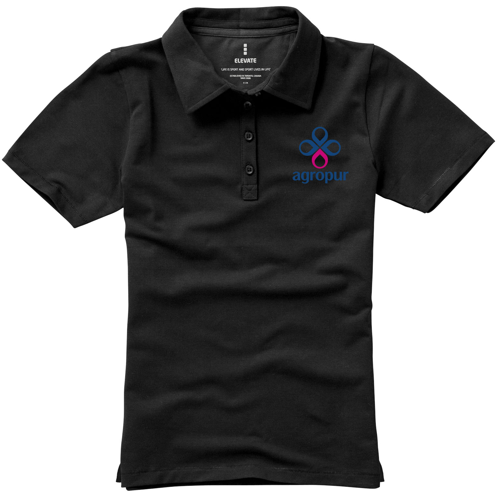 Polo de manga corta elástico para mujer Markham