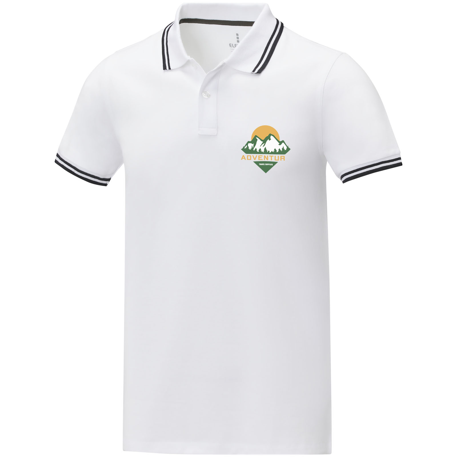 Polo de manga corta con ribete para hombre Amarago