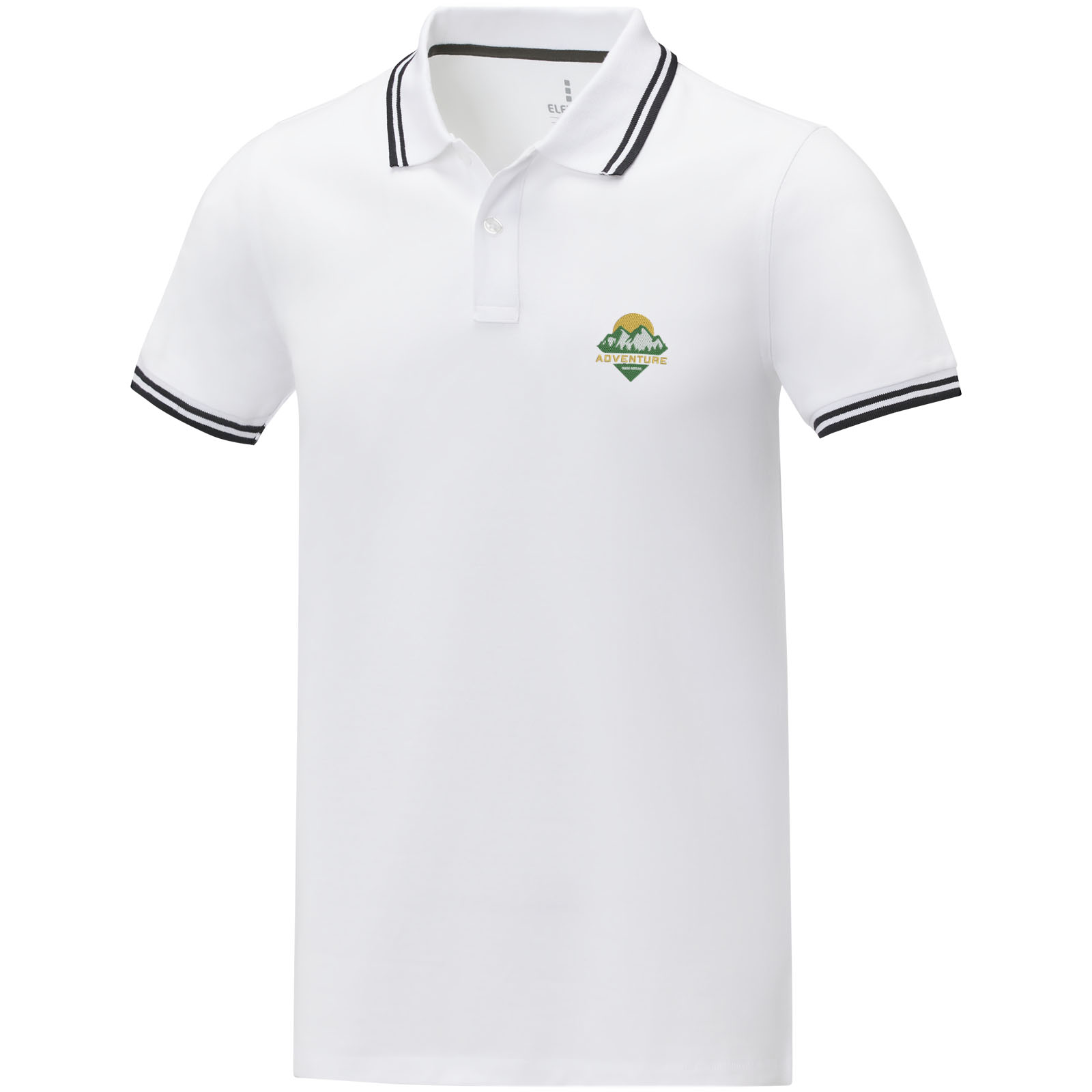 Polo de manga corta con ribete para hombre Amarago