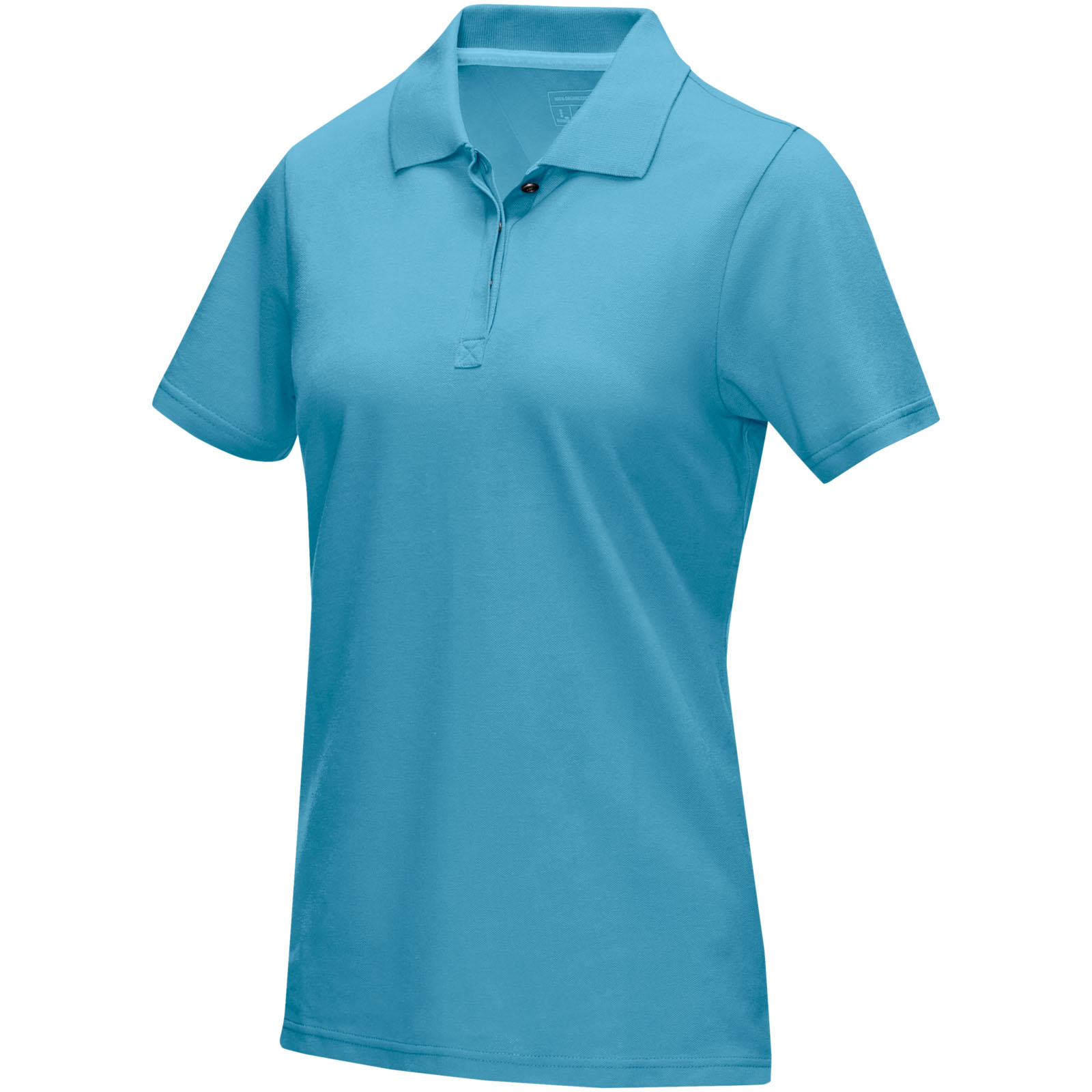 Polo orgánico de manga corta para mujer Graphite