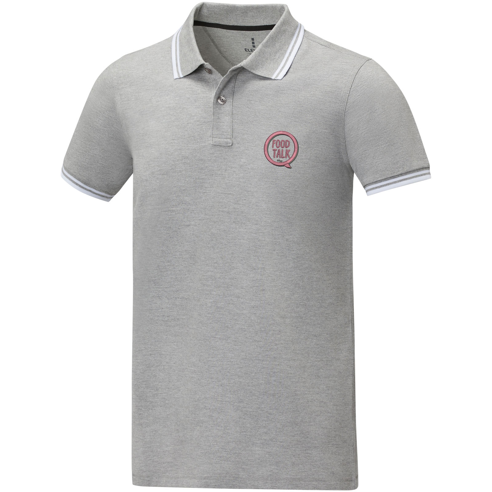 Polo de manga corta con ribete para hombre Amarago