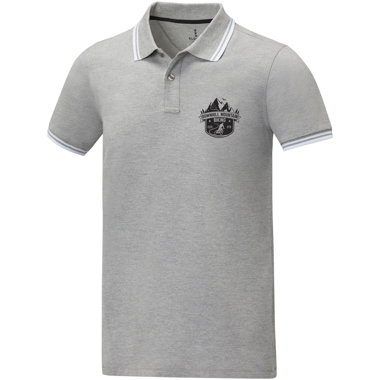 Polo de manga corta con ribete para hombre Amarago